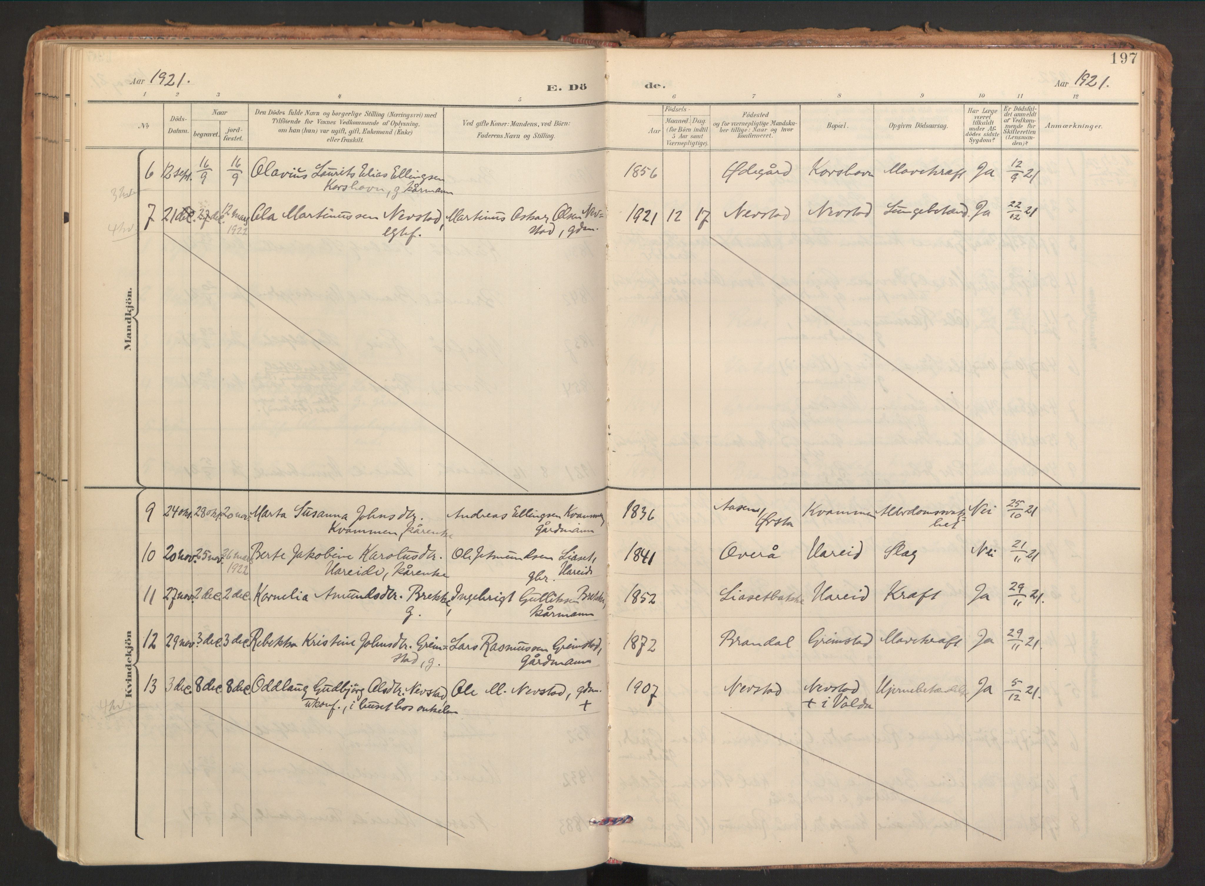 Ministerialprotokoller, klokkerbøker og fødselsregistre - Møre og Romsdal, SAT/A-1454/510/L0123: Ministerialbok nr. 510A03, 1898-1922, s. 197