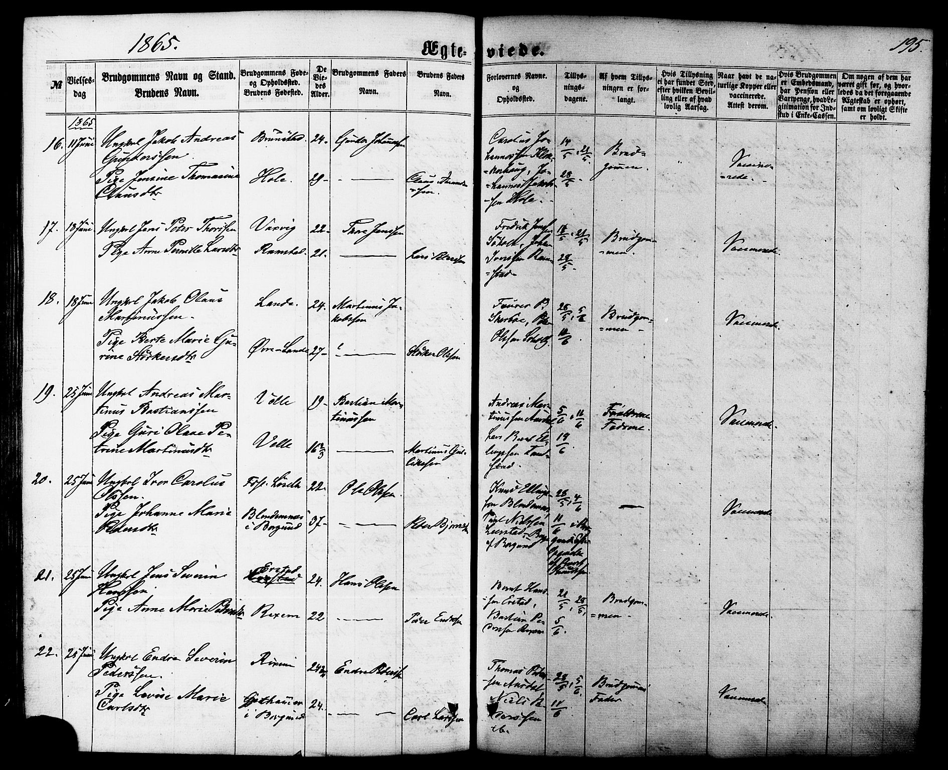 Ministerialprotokoller, klokkerbøker og fødselsregistre - Møre og Romsdal, AV/SAT-A-1454/522/L0314: Ministerialbok nr. 522A09, 1863-1877, s. 195