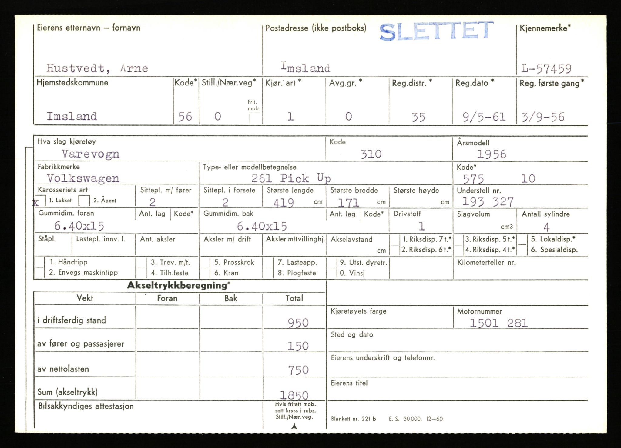 Stavanger trafikkstasjon, AV/SAST-A-101942/0/F/L0057: L-57200 - L-57999, 1930-1971, s. 851