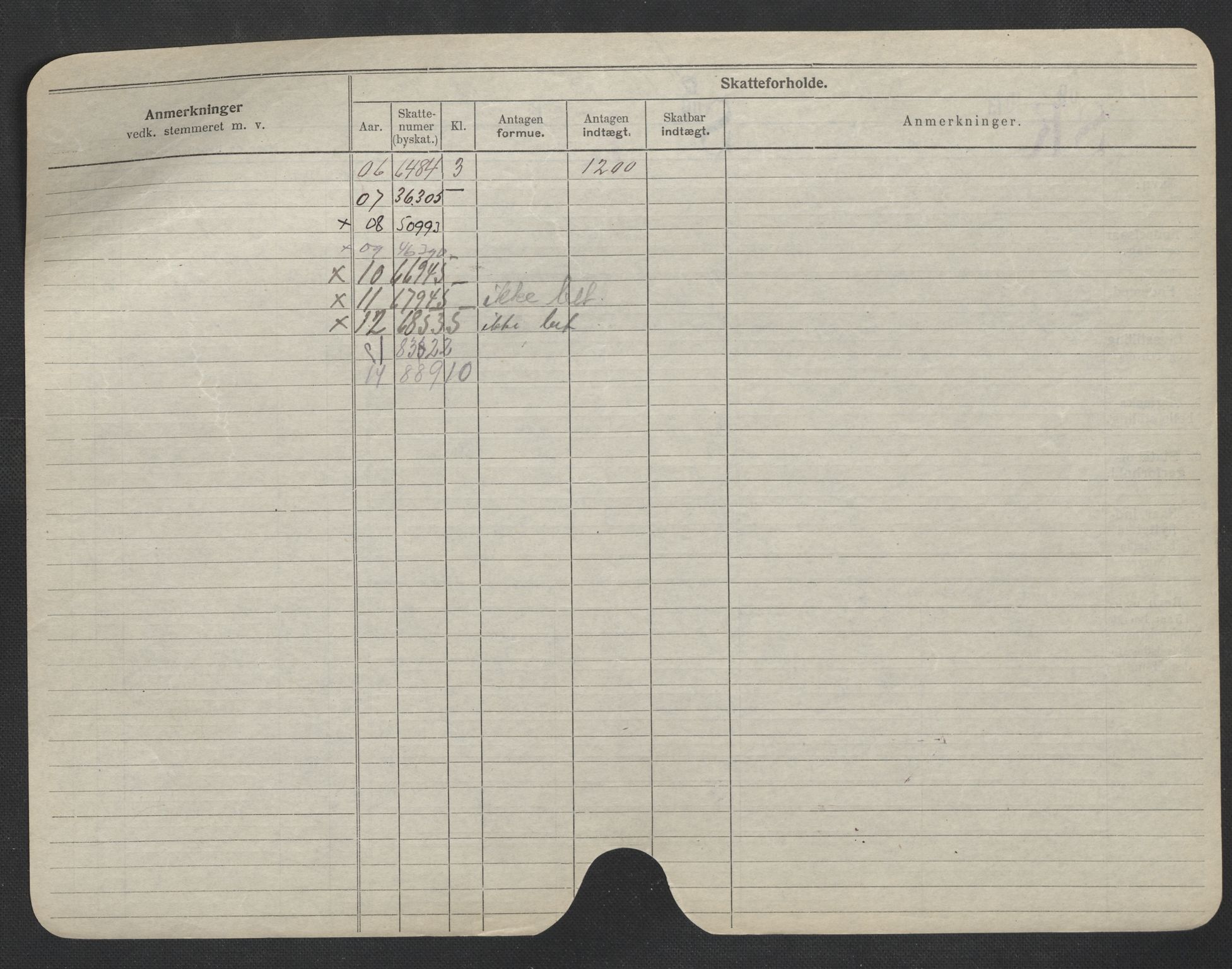 Oslo folkeregister, Registerkort, AV/SAO-A-11715/F/Fa/Fac/L0007: Menn, 1906-1914, s. 824b