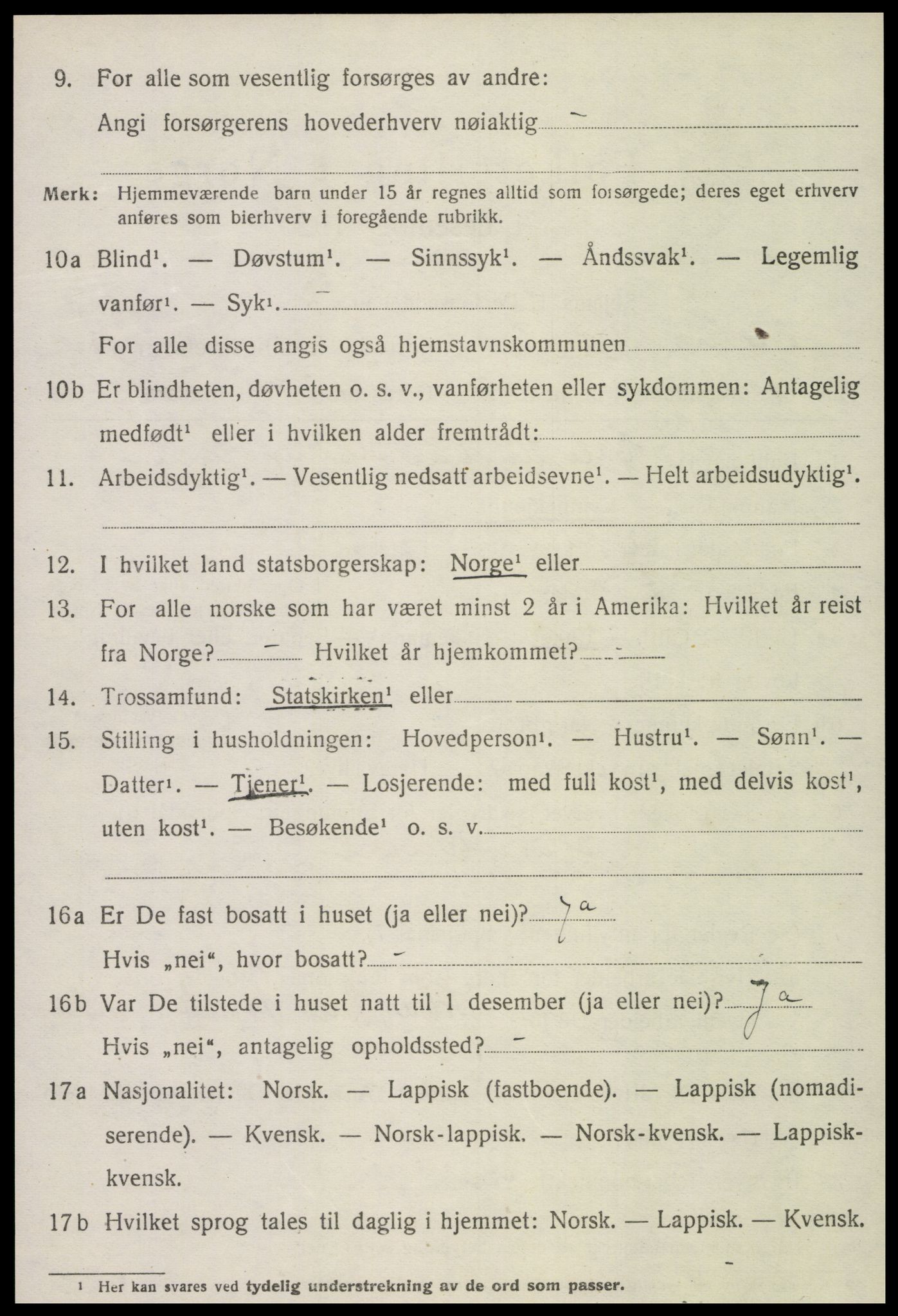 SAT, Folketelling 1920 for 1718 Leksvik herred, 1920, s. 3445