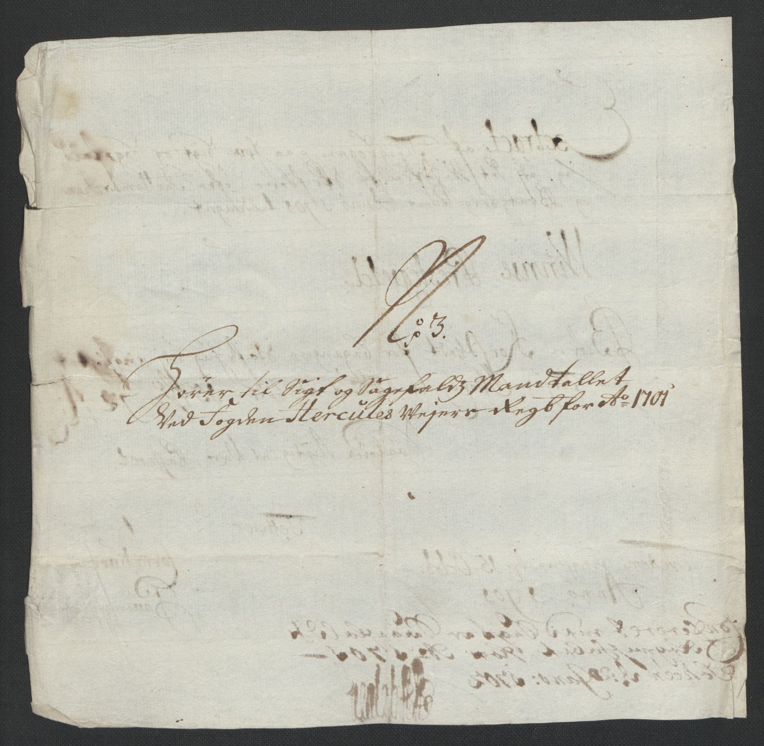 Rentekammeret inntil 1814, Reviderte regnskaper, Fogderegnskap, AV/RA-EA-4092/R36/L2105: Fogderegnskap Øvre og Nedre Telemark og Bamble, 1701, s. 53