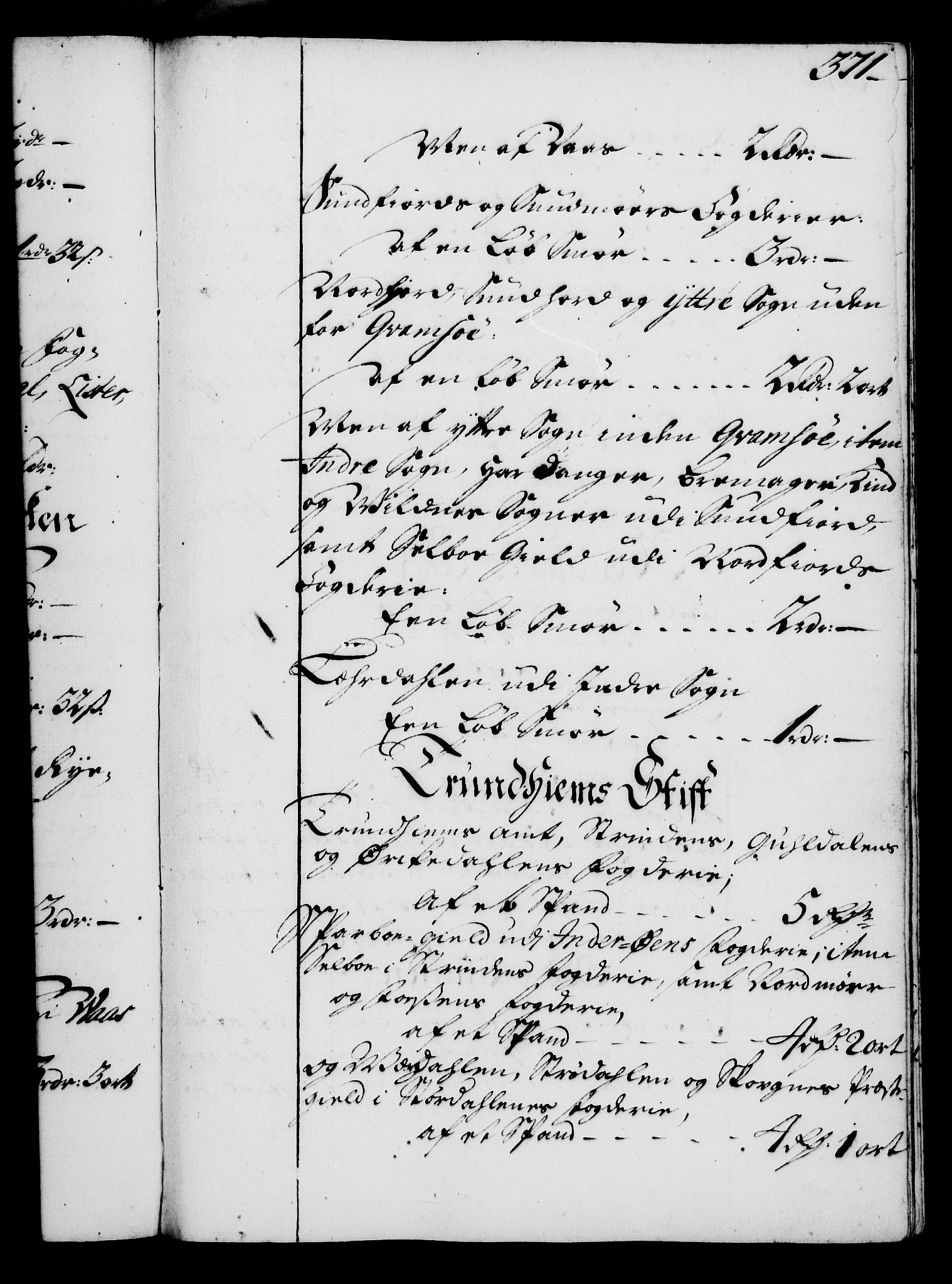 Rentekammeret, Kammerkanselliet, RA/EA-3111/G/Gg/Gga/L0003: Norsk ekspedisjonsprotokoll med register (merket RK 53.3), 1727-1734, s. 371