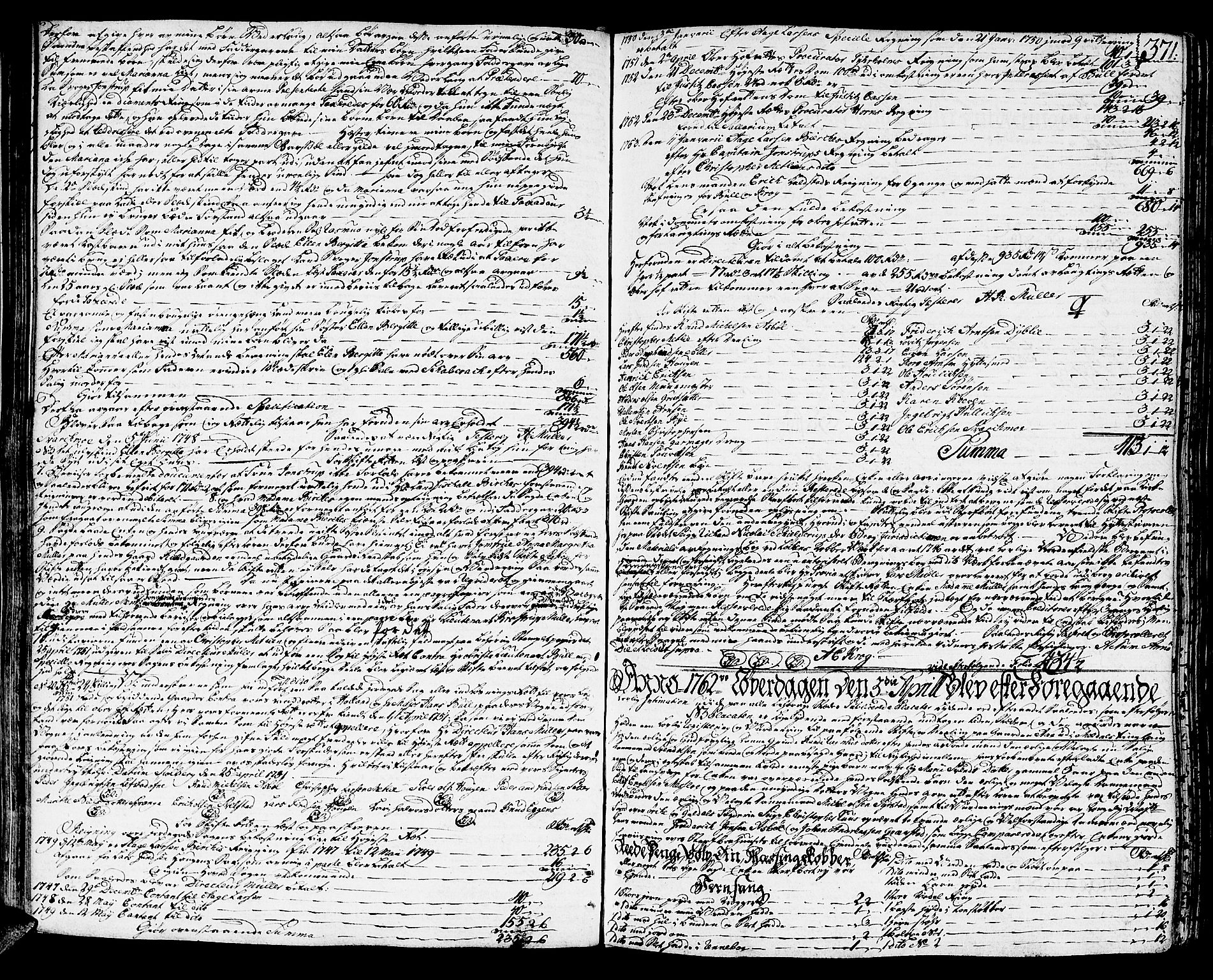 Orkdal sorenskriveri, SAT/A-4169/1/3/3Aa/L0006: Skifteprotokoller, 1756-1766, s. 370b-371a