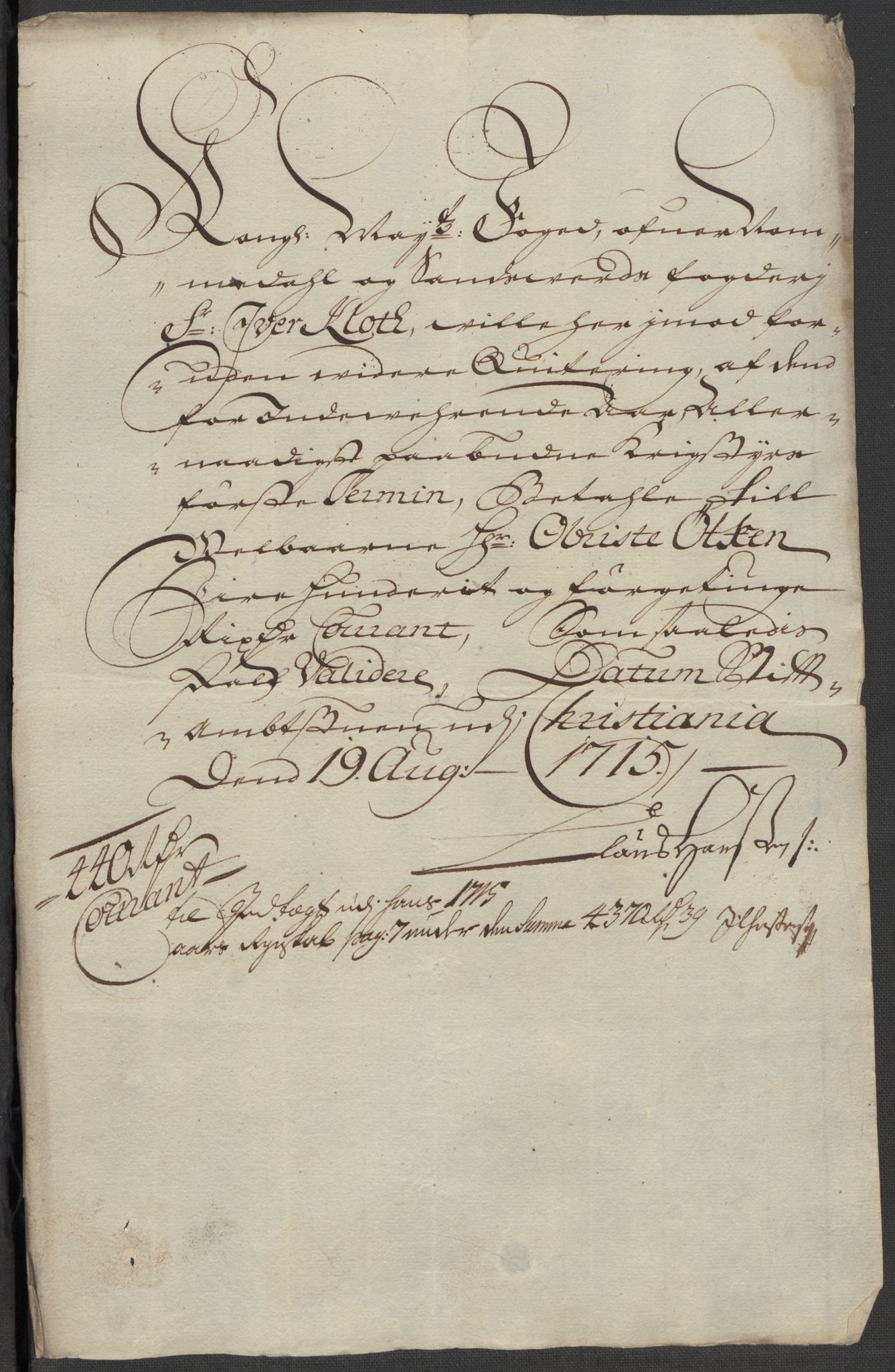 Rentekammeret inntil 1814, Reviderte regnskaper, Fogderegnskap, RA/EA-4092/R24/L1591: Fogderegnskap Numedal og Sandsvær, 1715, s. 356