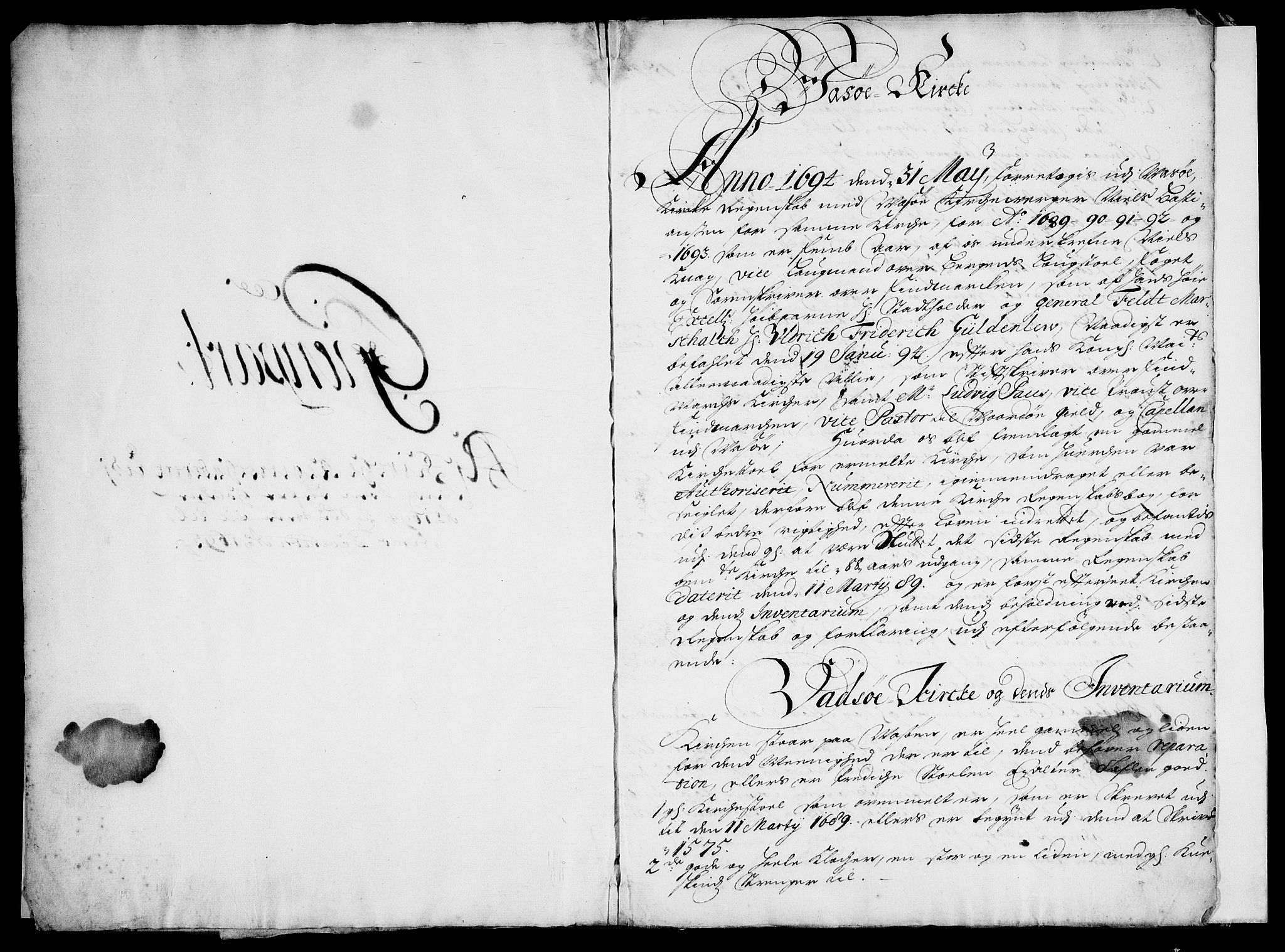 Danske Kanselli, Skapsaker, AV/RA-EA-4061/F/L0062: Skap 14, pakke 158-172, litra A, 1589-1731, s. 272