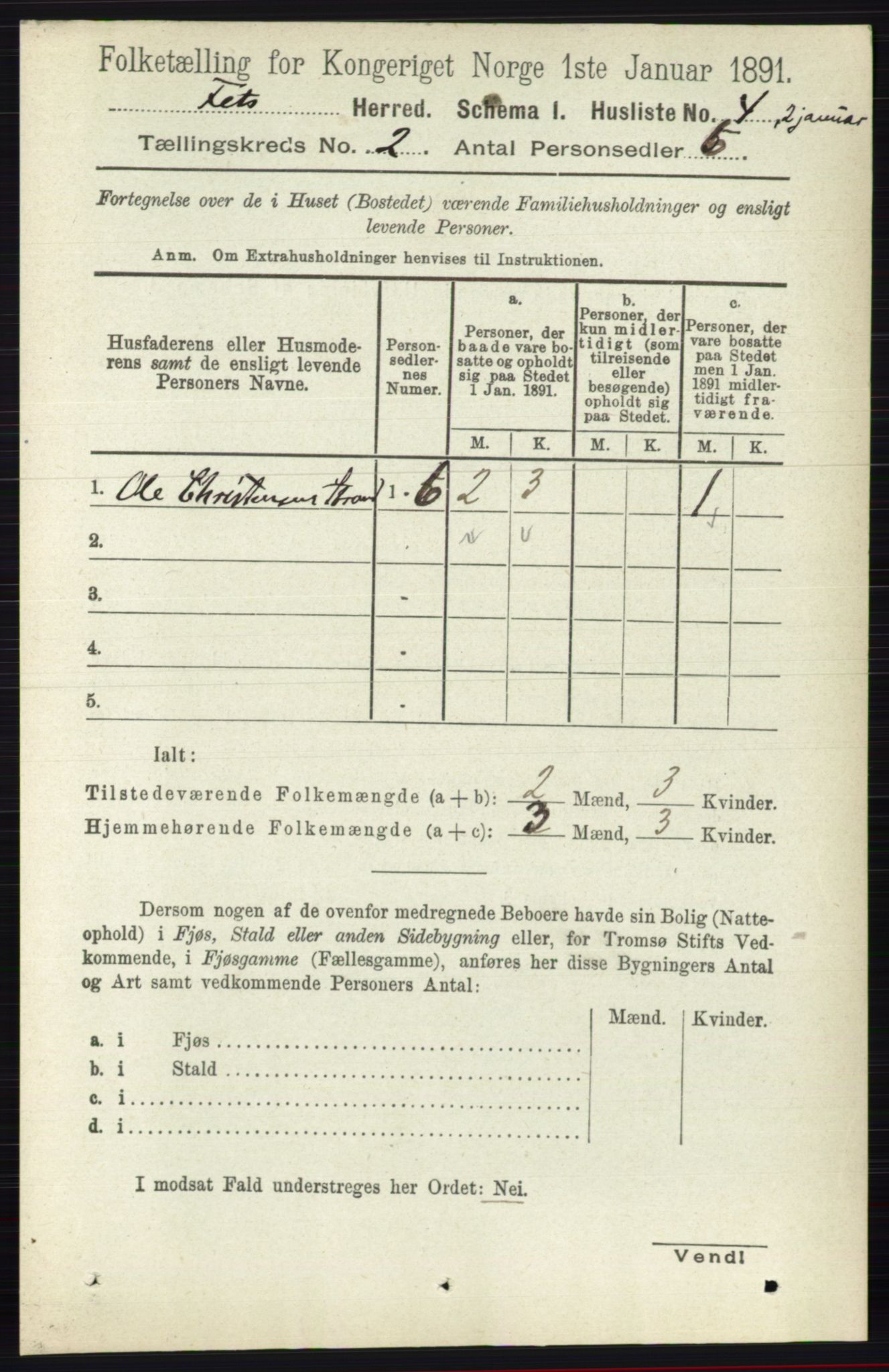 RA, Folketelling 1891 for 0227 Fet herred, 1891, s. 352