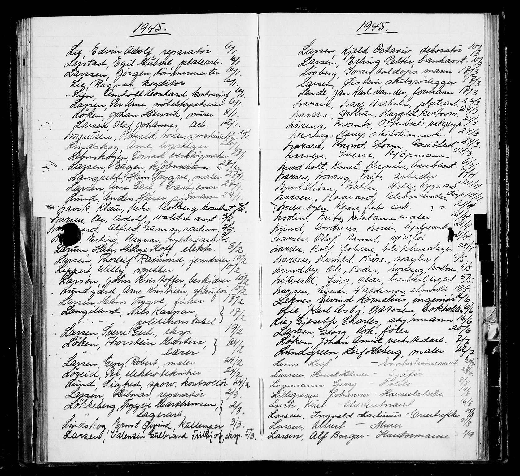 Oslo byfogd avd. I, AV/SAO-A-10220/L/La/L0006: Vigselsregister, 1943-1946, s. 80