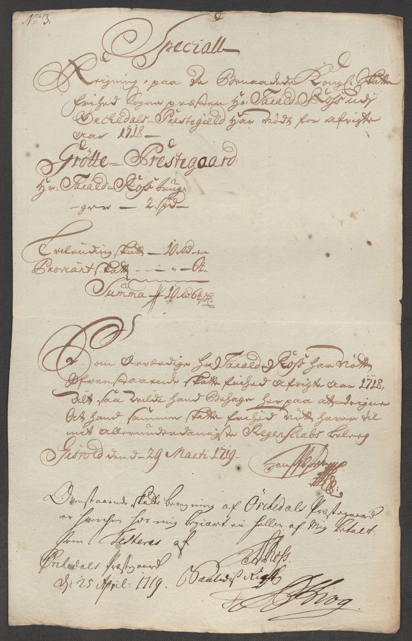 Rentekammeret inntil 1814, Reviderte regnskaper, Fogderegnskap, RA/EA-4092/R60/L3972: Fogderegnskap Orkdal og Gauldal, 1718, s. 151