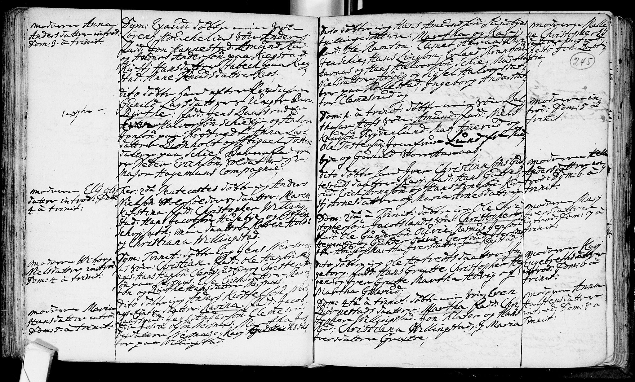 Røyken kirkebøker, SAKO/A-241/F/Fa/L0002: Ministerialbok nr. 2, 1731-1782, s. 245
