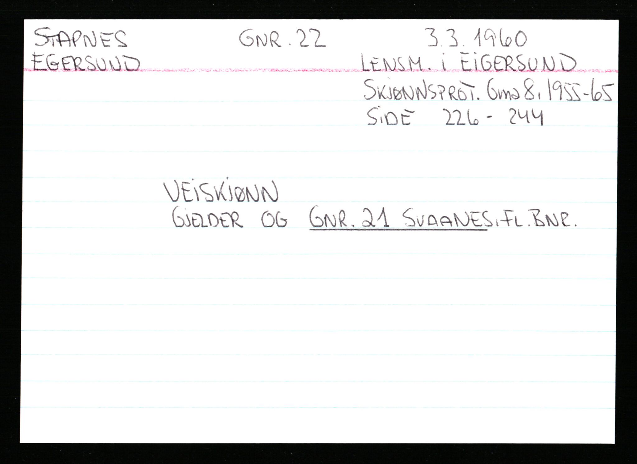 Statsarkivet i Stavanger, AV/SAST-A-101971/03/Y/Ym/L0054: Åstedskort sortert etter gårdsnavn: Soleim - Stavneim, 1600-1950, s. 476