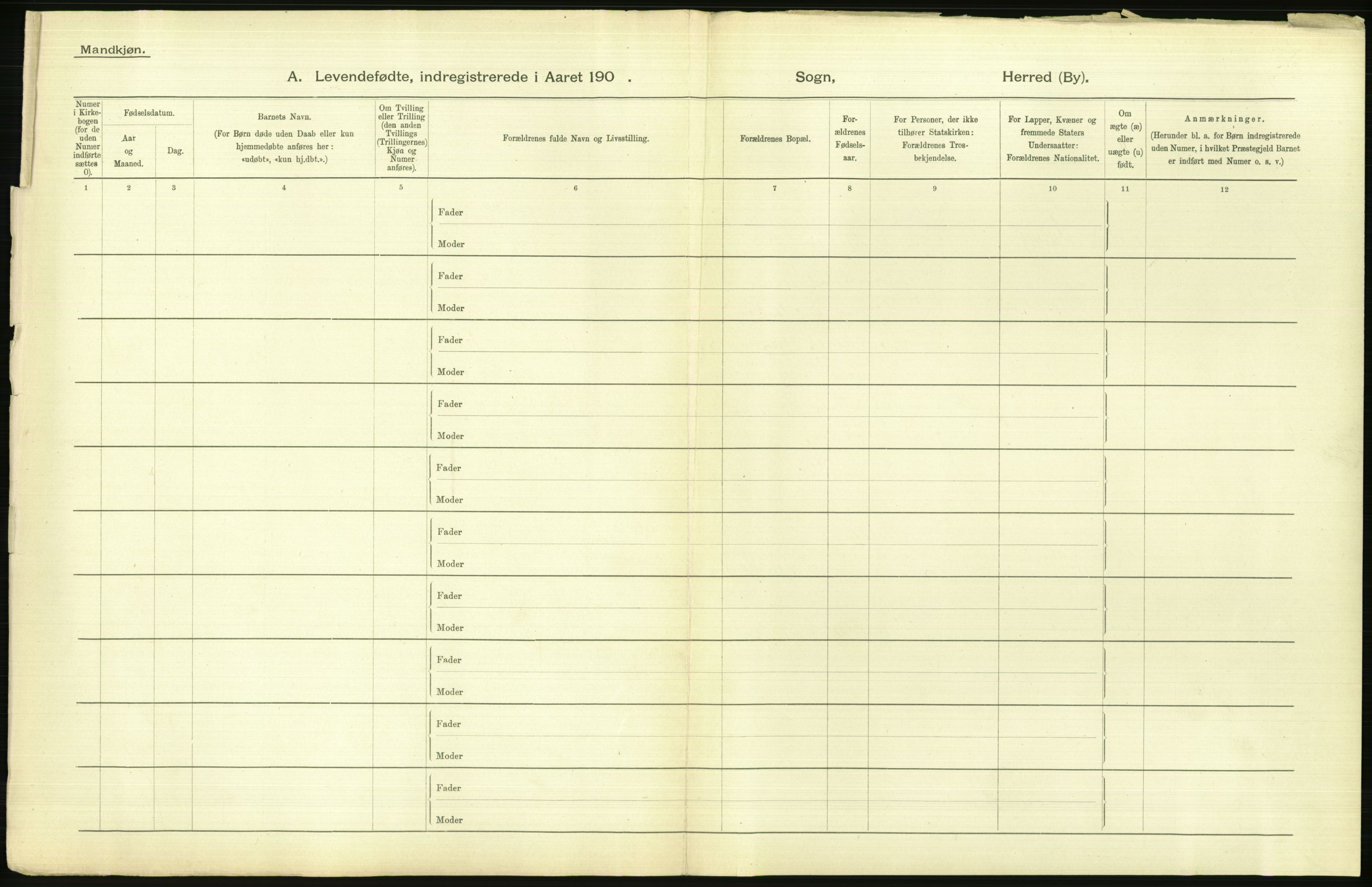 Statistisk sentralbyrå, Sosiodemografiske emner, Befolkning, AV/RA-S-2228/D/Df/Dfa/Dfaa/L0003: Kristiania: Fødte, 1903, s. 530