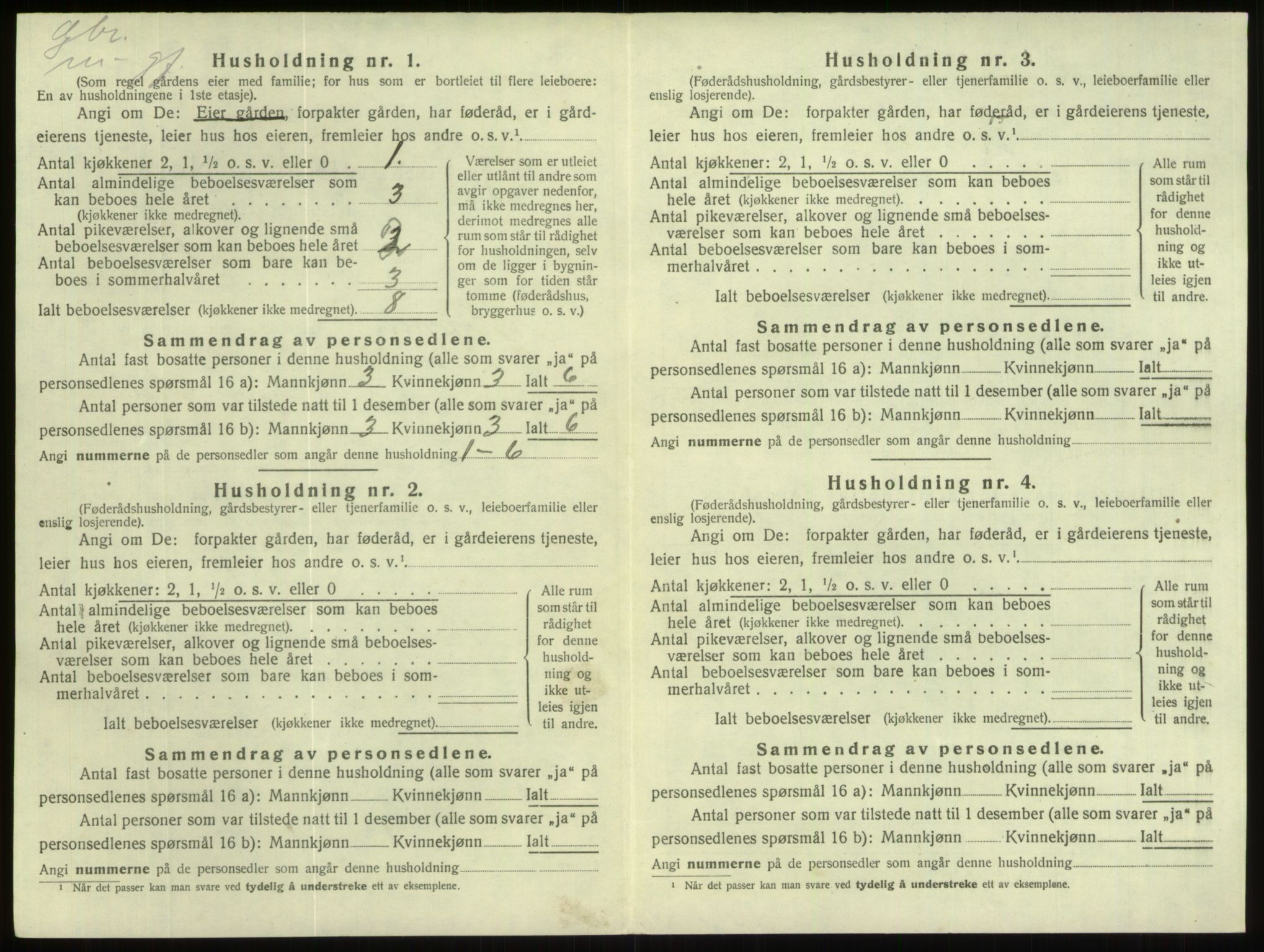 SAB, Folketelling 1920 for 1445 Gloppen herred, 1920, s. 636