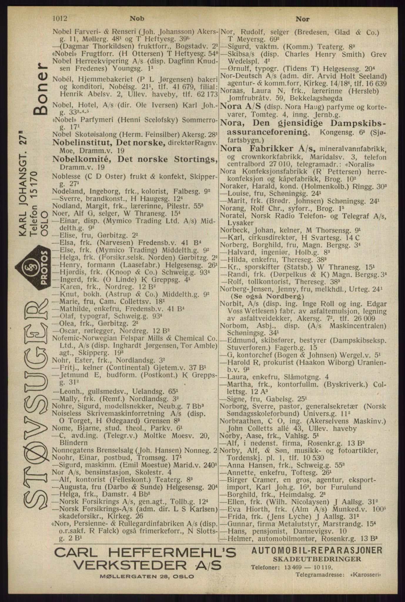 Kristiania/Oslo adressebok, PUBL/-, 1934, s. 1012