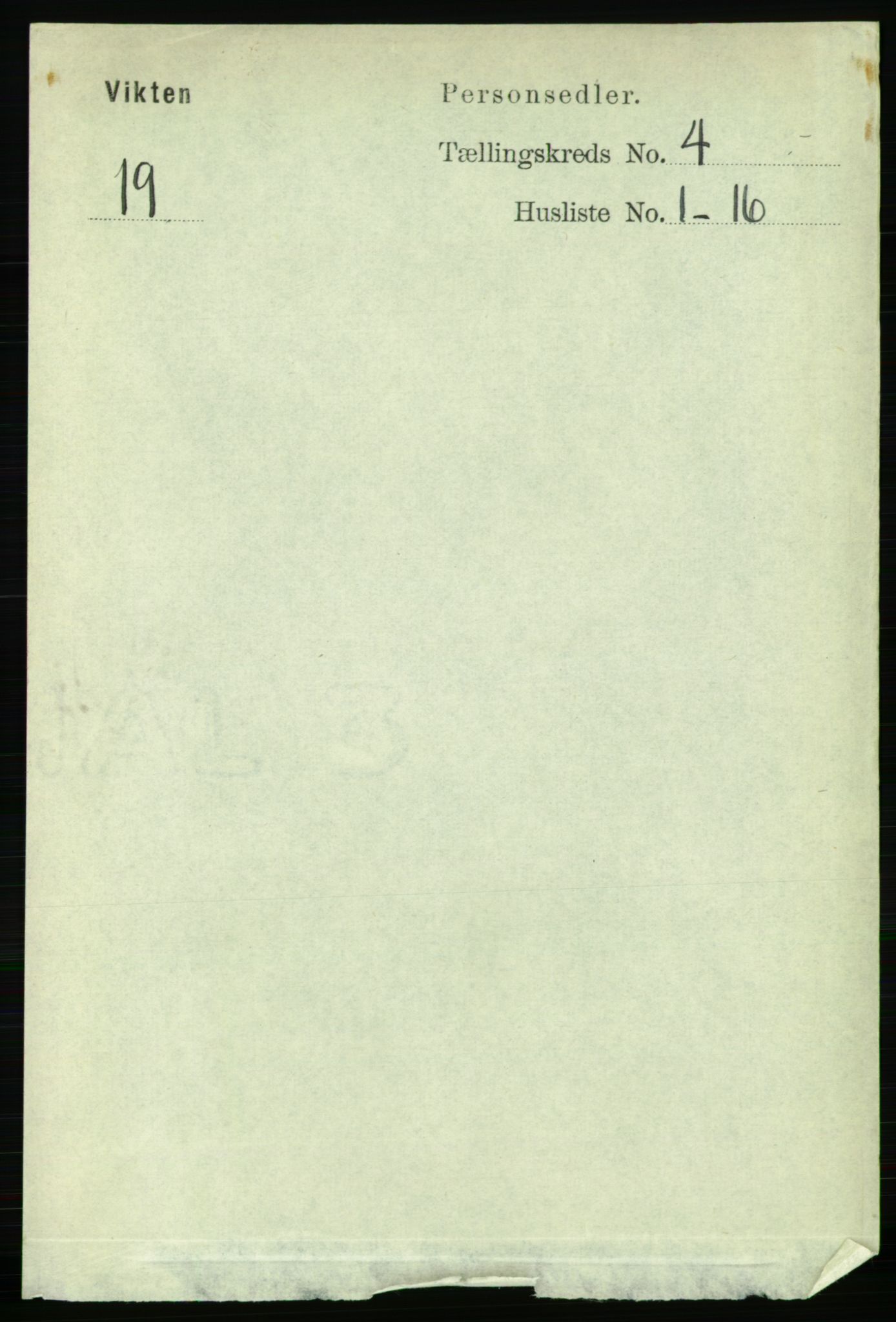 RA, Folketelling 1891 for 1750 Vikna herred, 1891, s. 2305