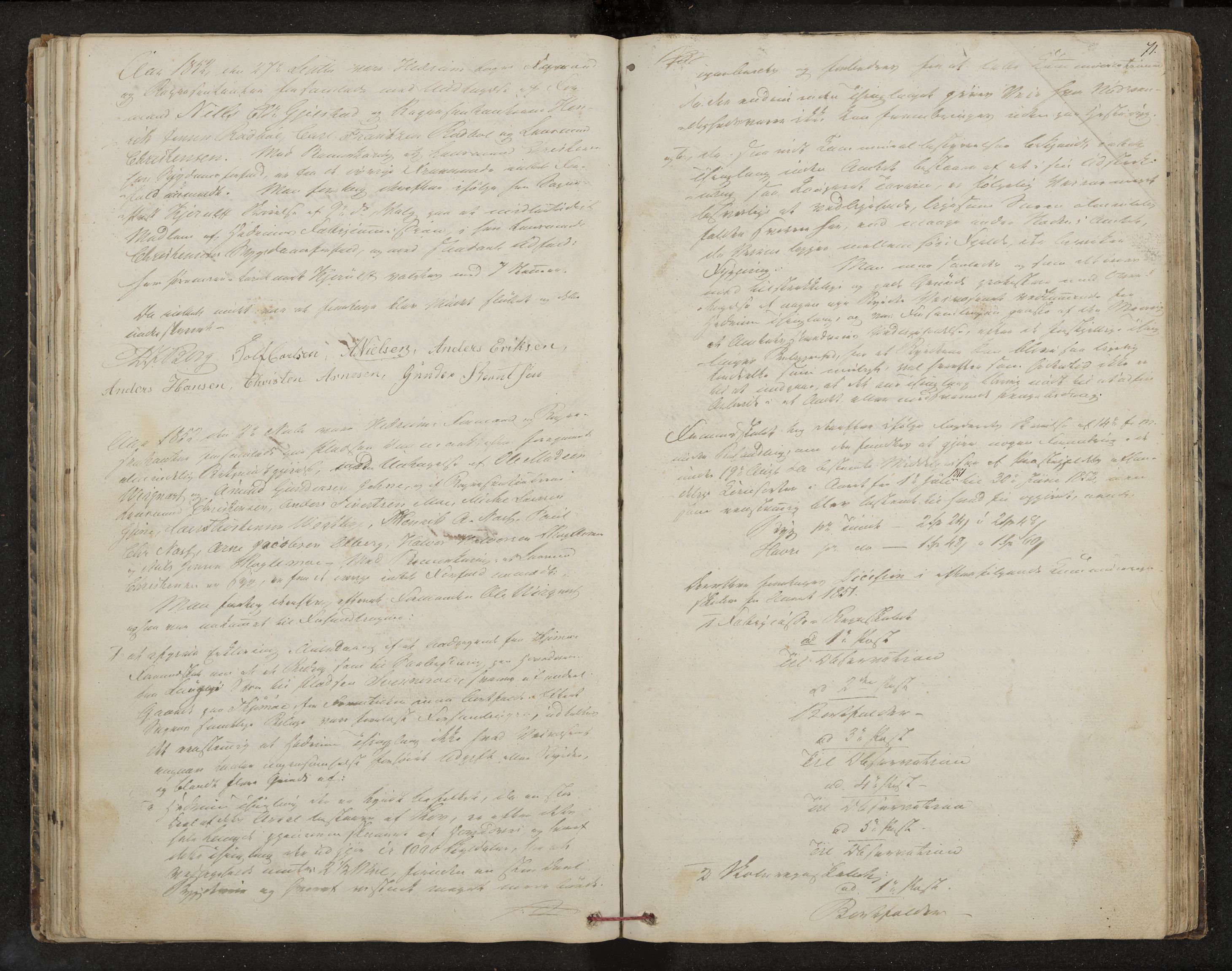 Hedrum formannskap og sentraladministrasjon, IKAK/0727021/A/Aa/L0001: Møtebok med register, 1837-1853, s. 71
