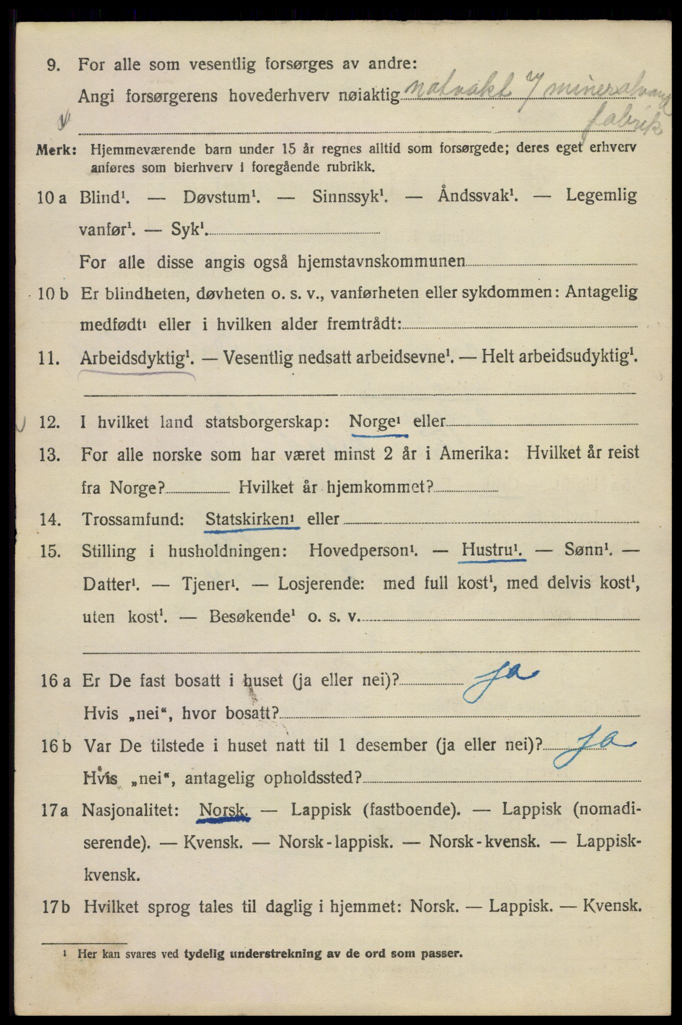 SAO, Folketelling 1920 for 0301 Kristiania kjøpstad, 1920, s. 611148