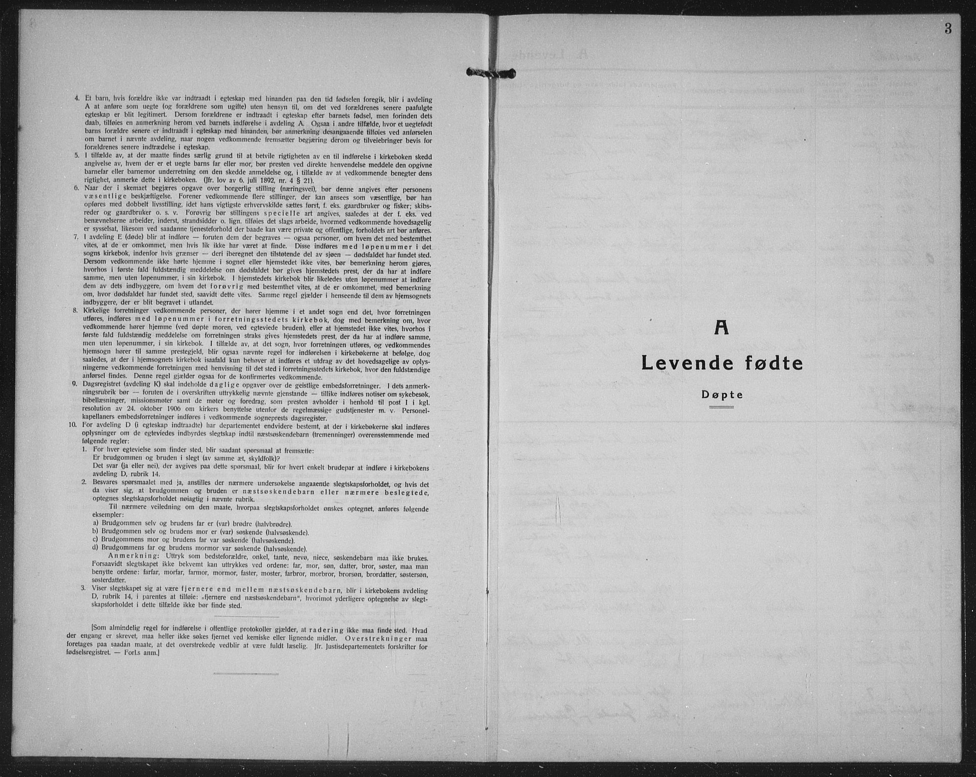 Varteig prestekontor Kirkebøker, SAO/A-10447a/G/Ga/L0002: Klokkerbok nr. 2, 1924-1941, s. 3