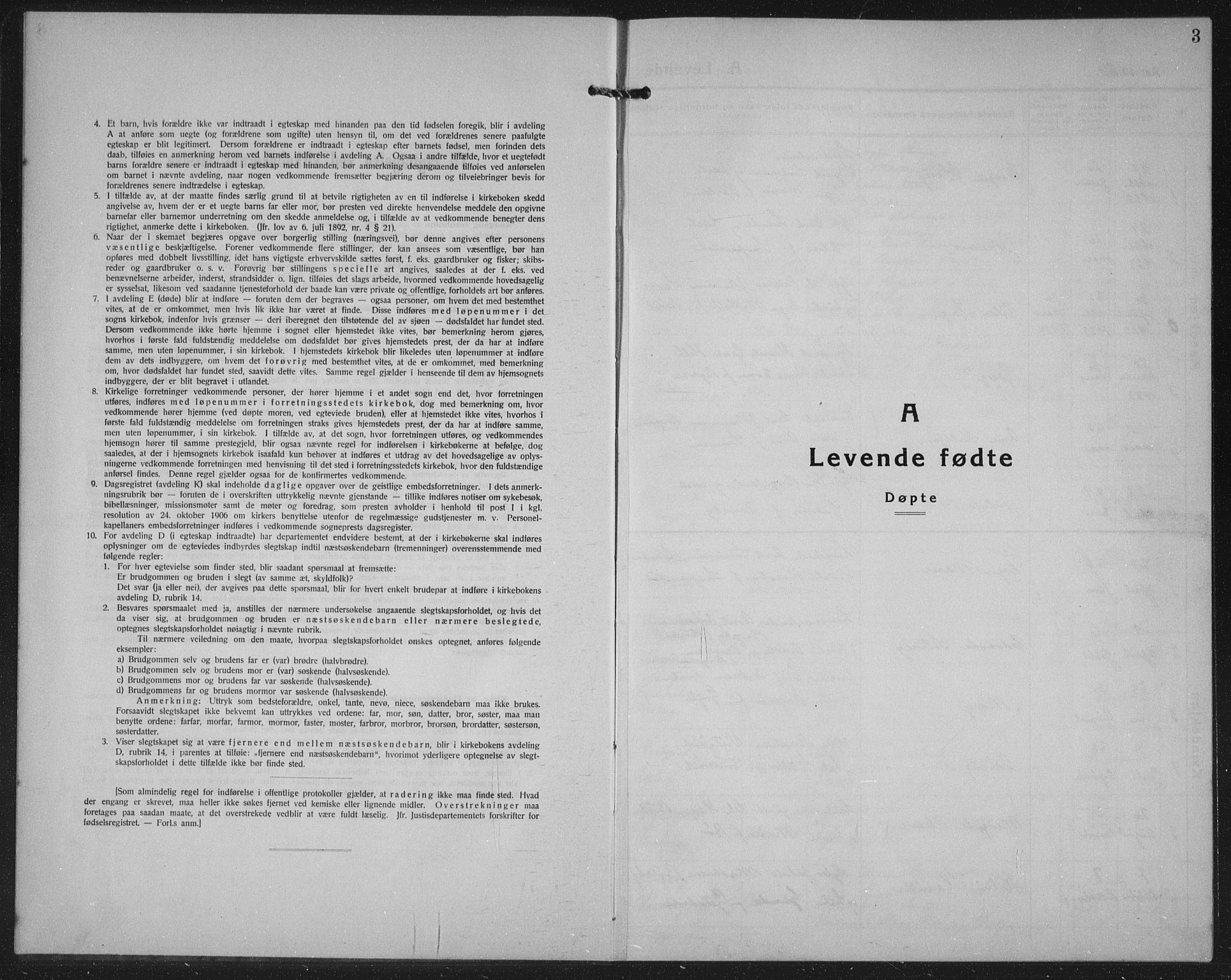 Varteig prestekontor Kirkebøker, AV/SAO-A-10447a/G/Ga/L0002: Klokkerbok nr. 2, 1924-1941, s. 3