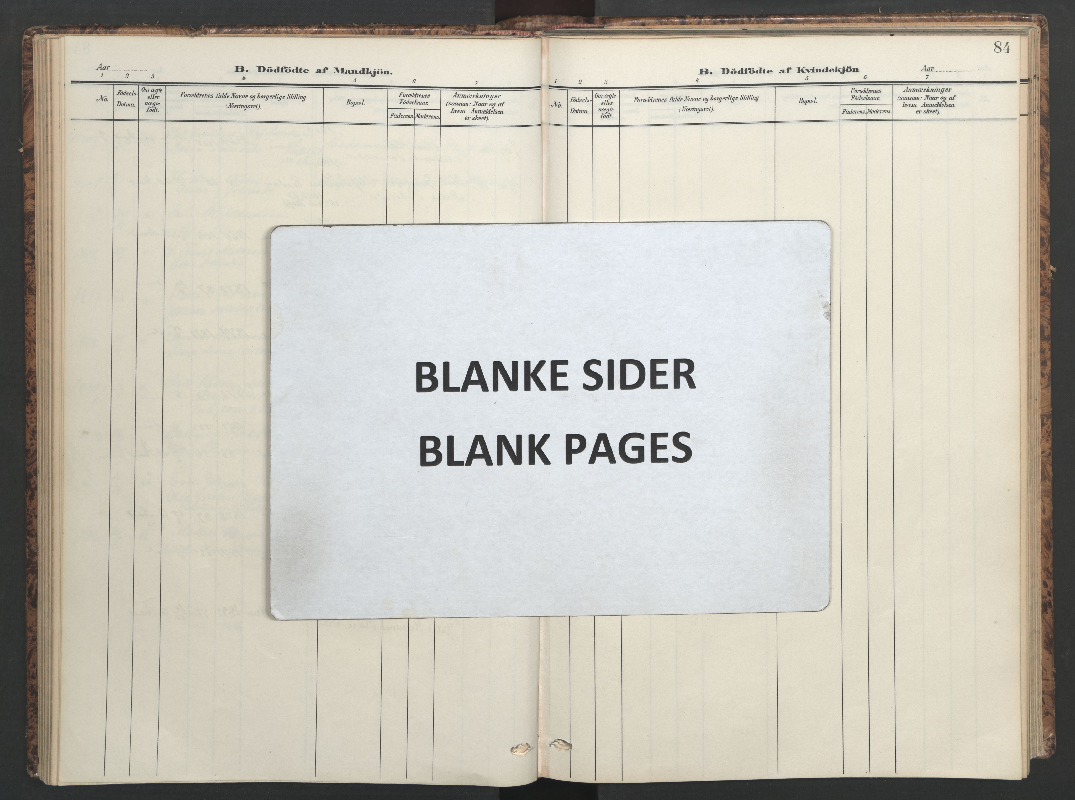 Ministerialprotokoller, klokkerbøker og fødselsregistre - Sør-Trøndelag, SAT/A-1456/655/L0682: Ministerialbok nr. 655A11, 1908-1922, s. 84