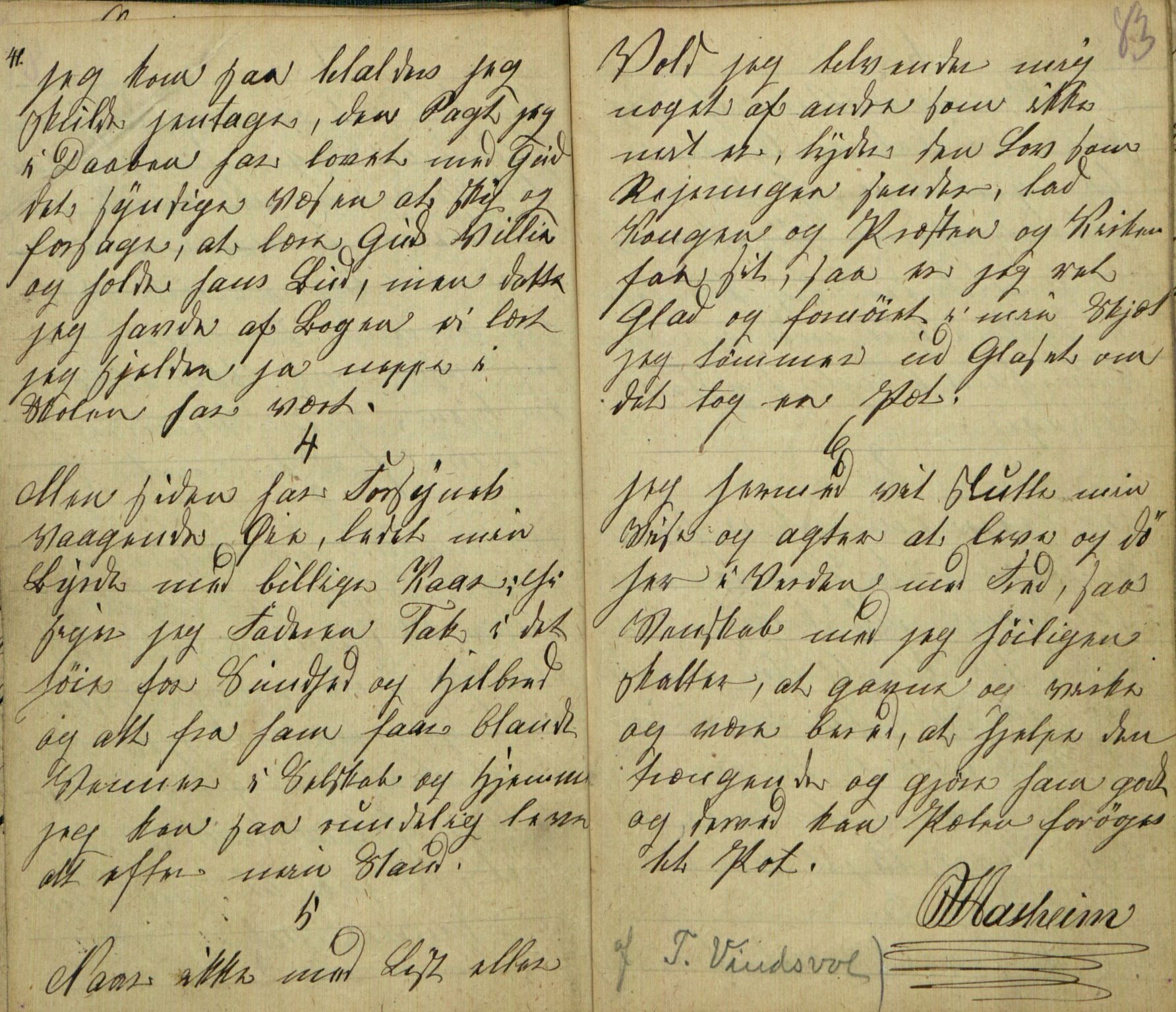 Rikard Berge, TEMU/TGM-A-1003/F/L0005/0018: 160-200 / 177 Handskriven visebok. Tilhører Aasheim af Sigjords Præstegjeld, 1870. Vise, 1870, s. 82-83