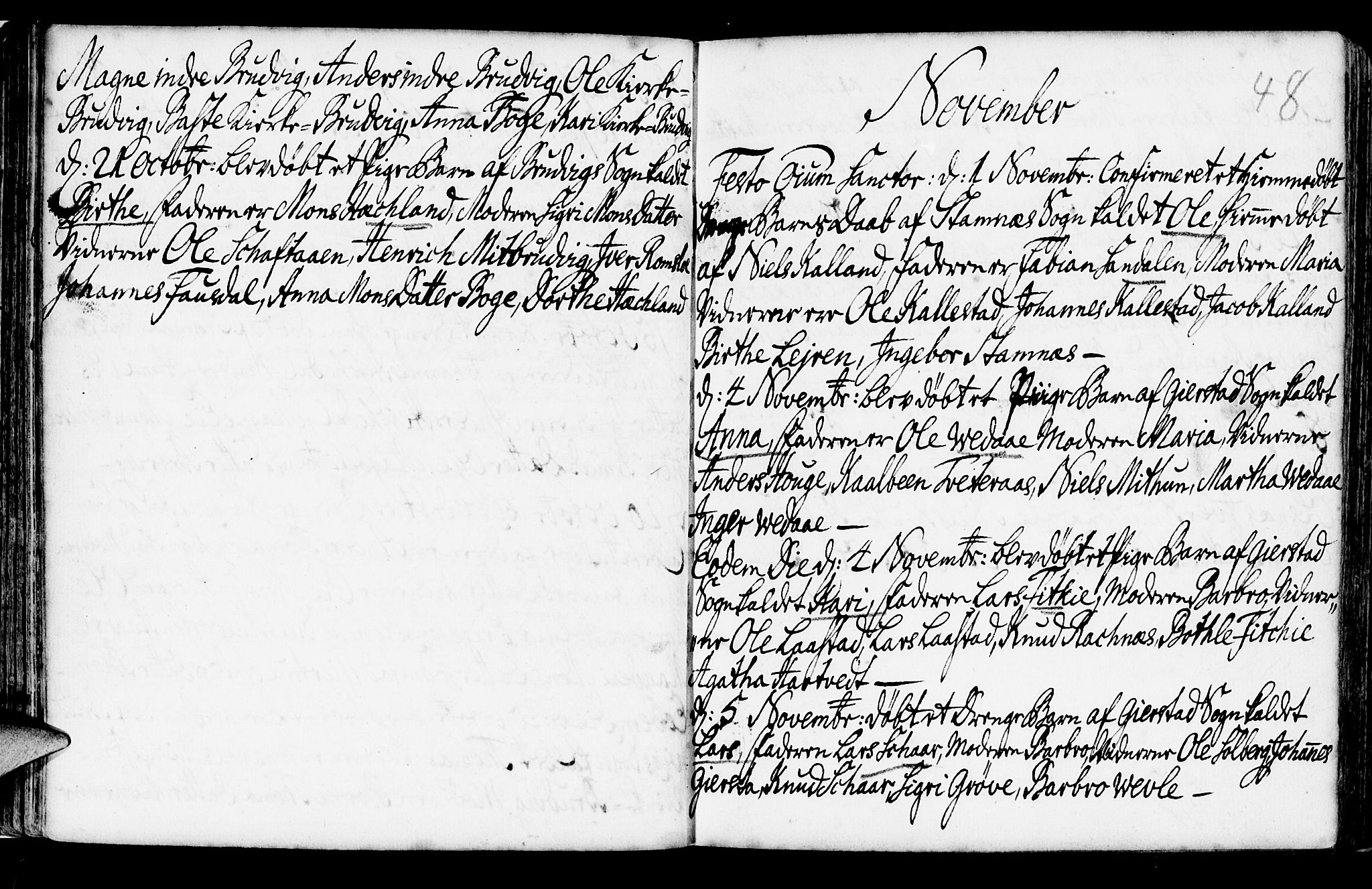 Haus sokneprestembete, AV/SAB-A-75601/H/Haa: Ministerialbok nr. A 6, 1748-1758, s. 48
