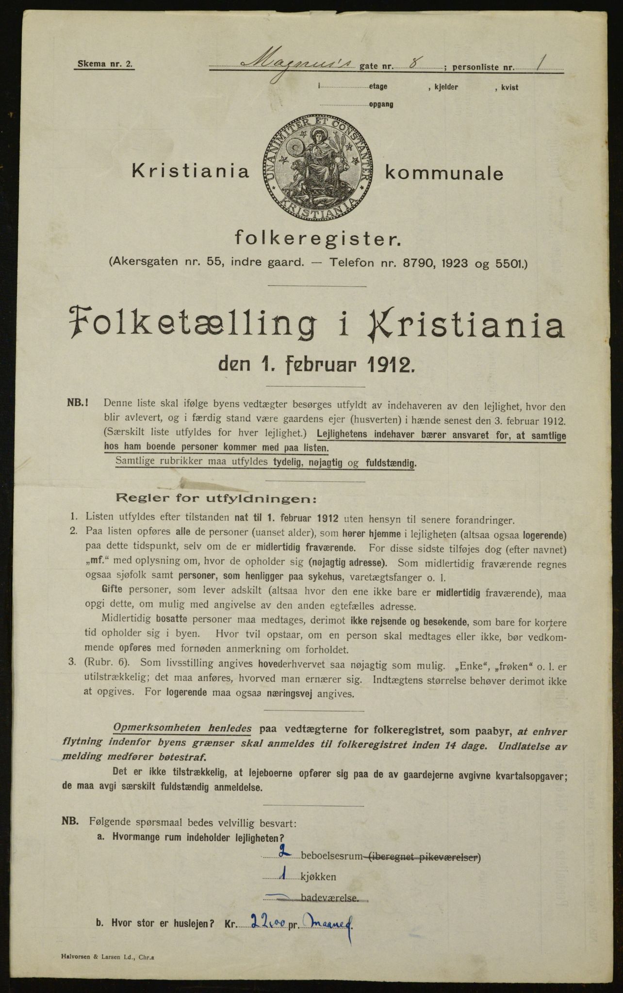 OBA, Kommunal folketelling 1.2.1912 for Kristiania, 1912, s. 59965