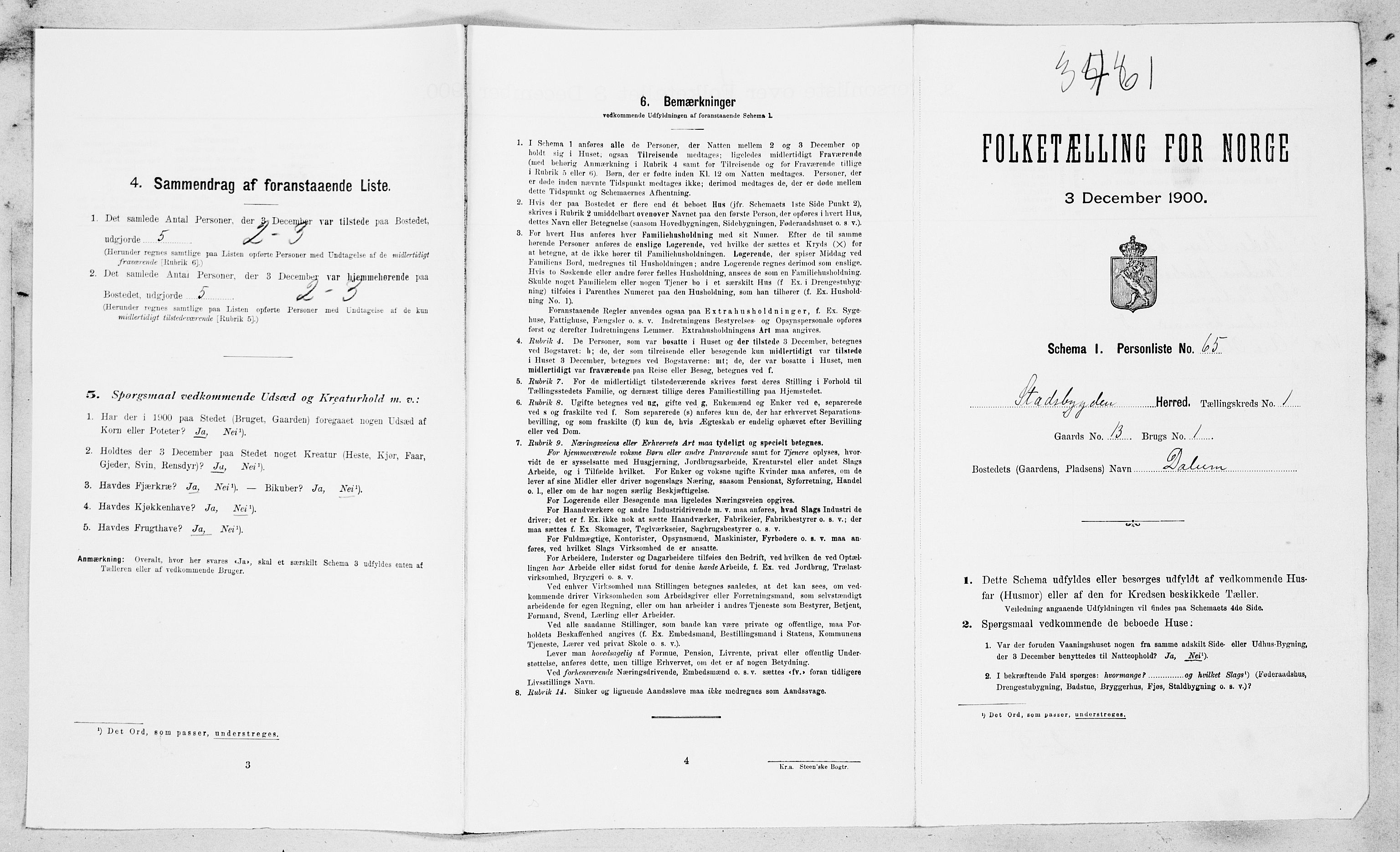 SAT, Folketelling 1900 for 1625 Stadsbygd herred, 1900, s. 166