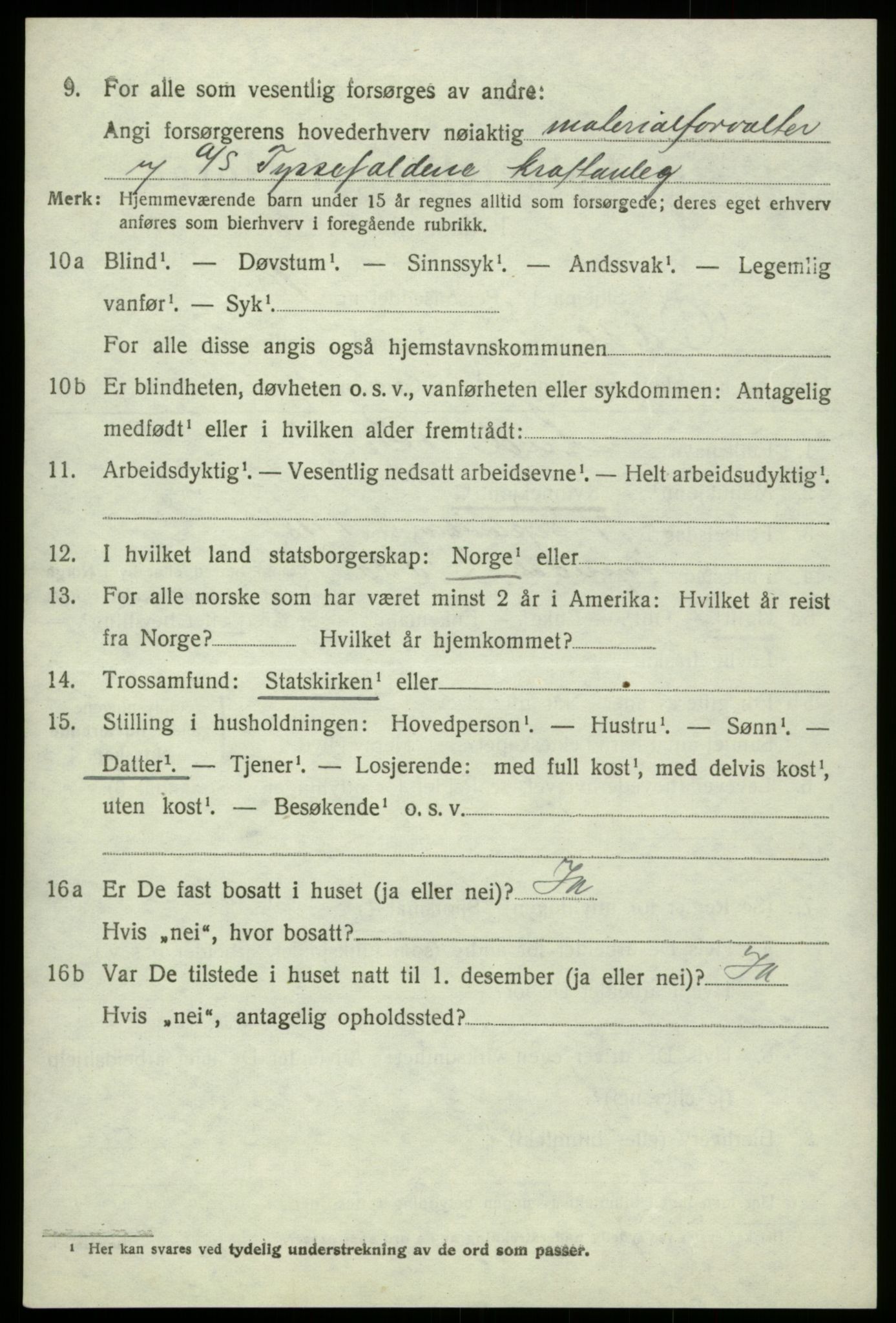 SAB, Folketelling 1920 for 1228 Odda herred, 1920, s. 13136