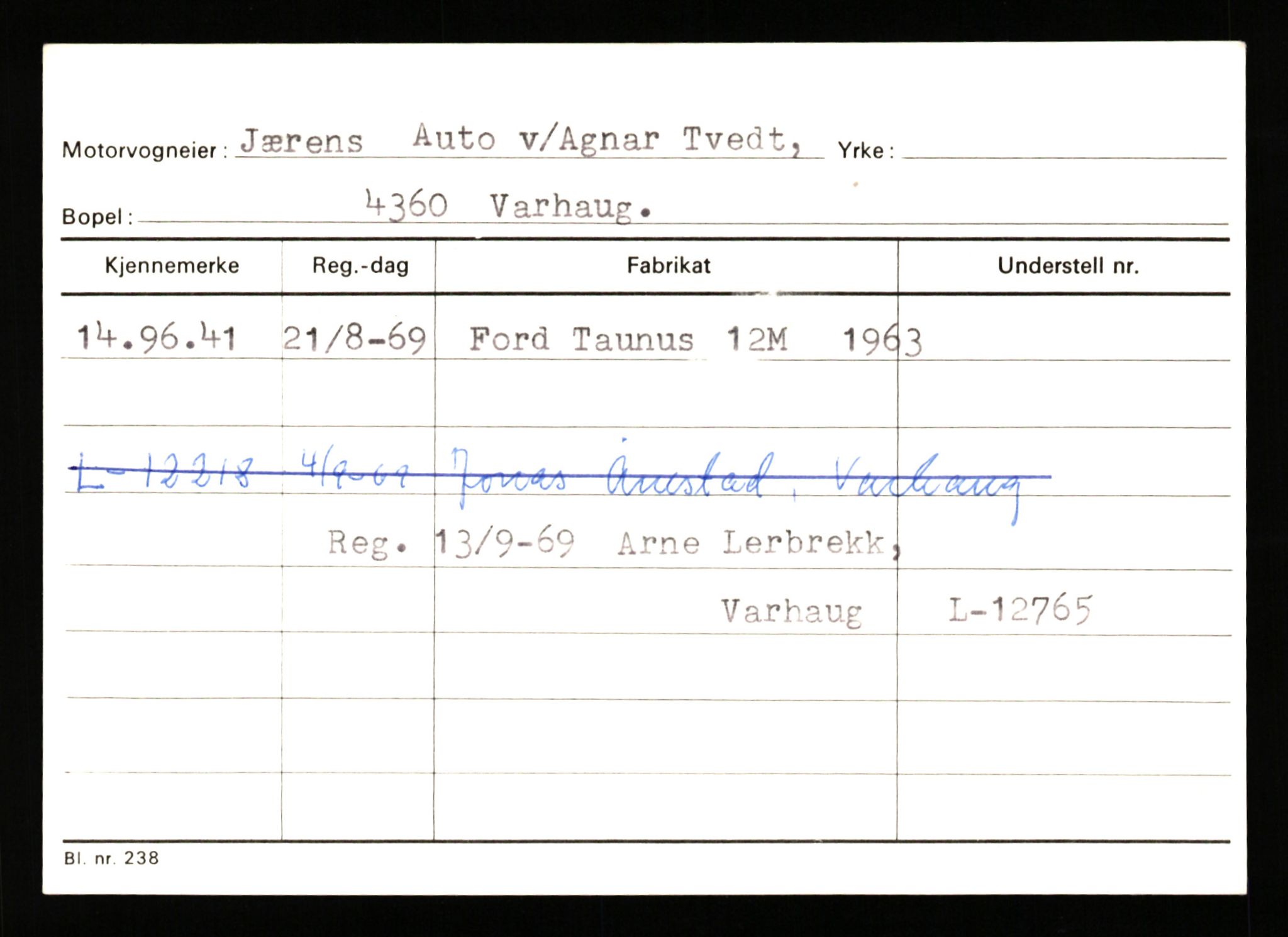 Stavanger trafikkstasjon, AV/SAST-A-101942/0/G/L0010: Registreringsnummer: 130000 - 239953, 1930-1971, s. 651