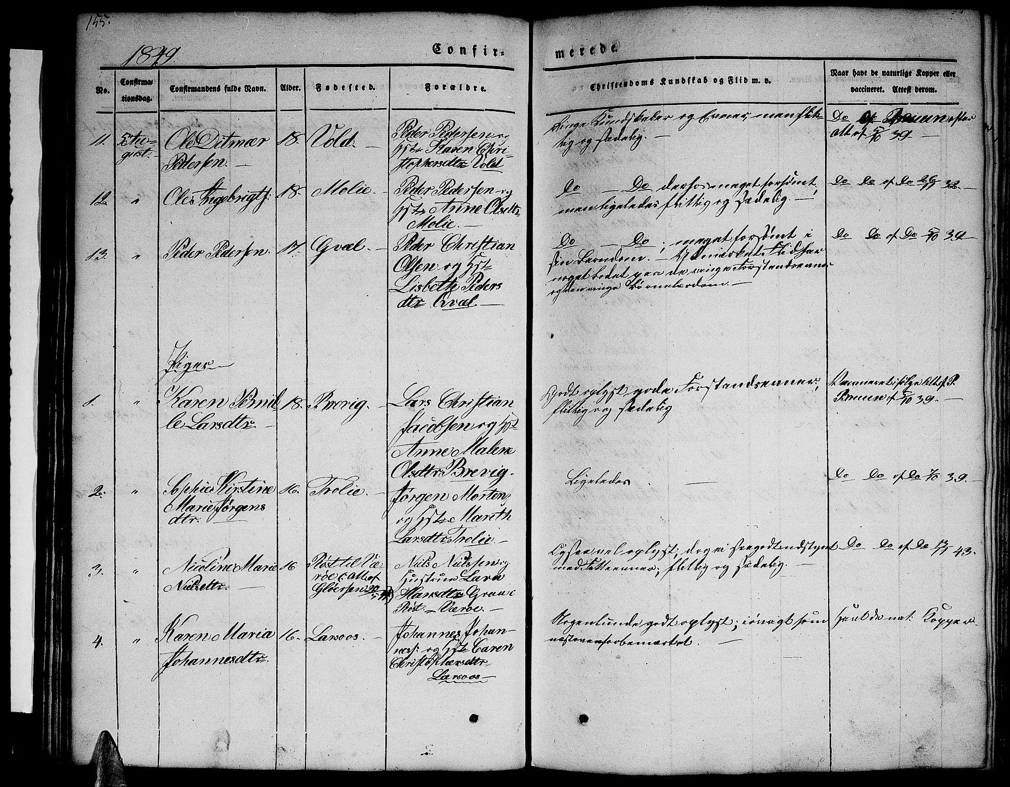 Ministerialprotokoller, klokkerbøker og fødselsregistre - Nordland, AV/SAT-A-1459/846/L0652: Klokkerbok nr. 846C02, 1841-1871, s. 155