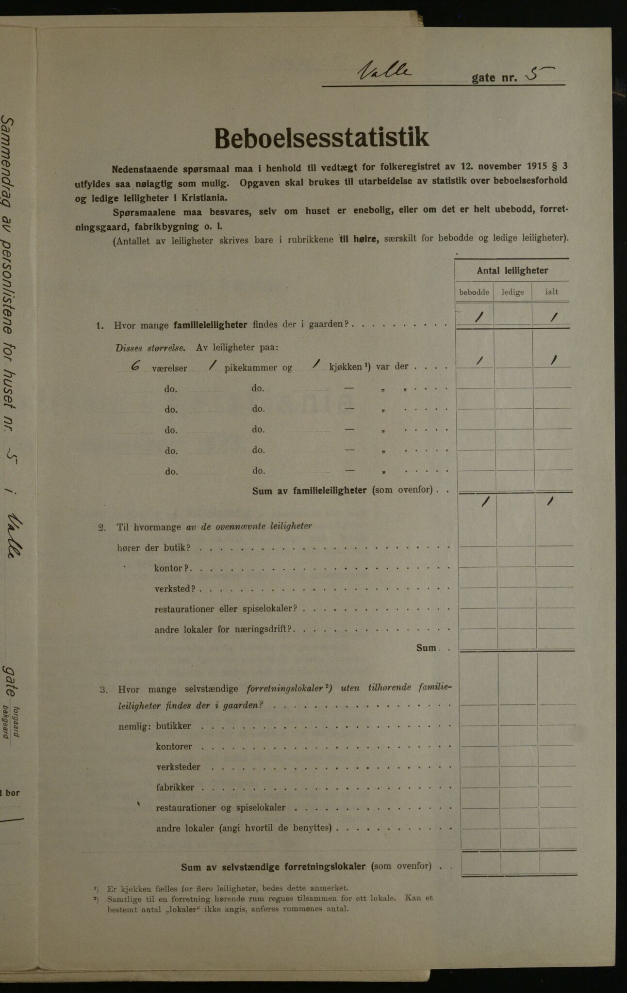 OBA, Kommunal folketelling 1.12.1923 for Kristiania, 1923, s. 134662