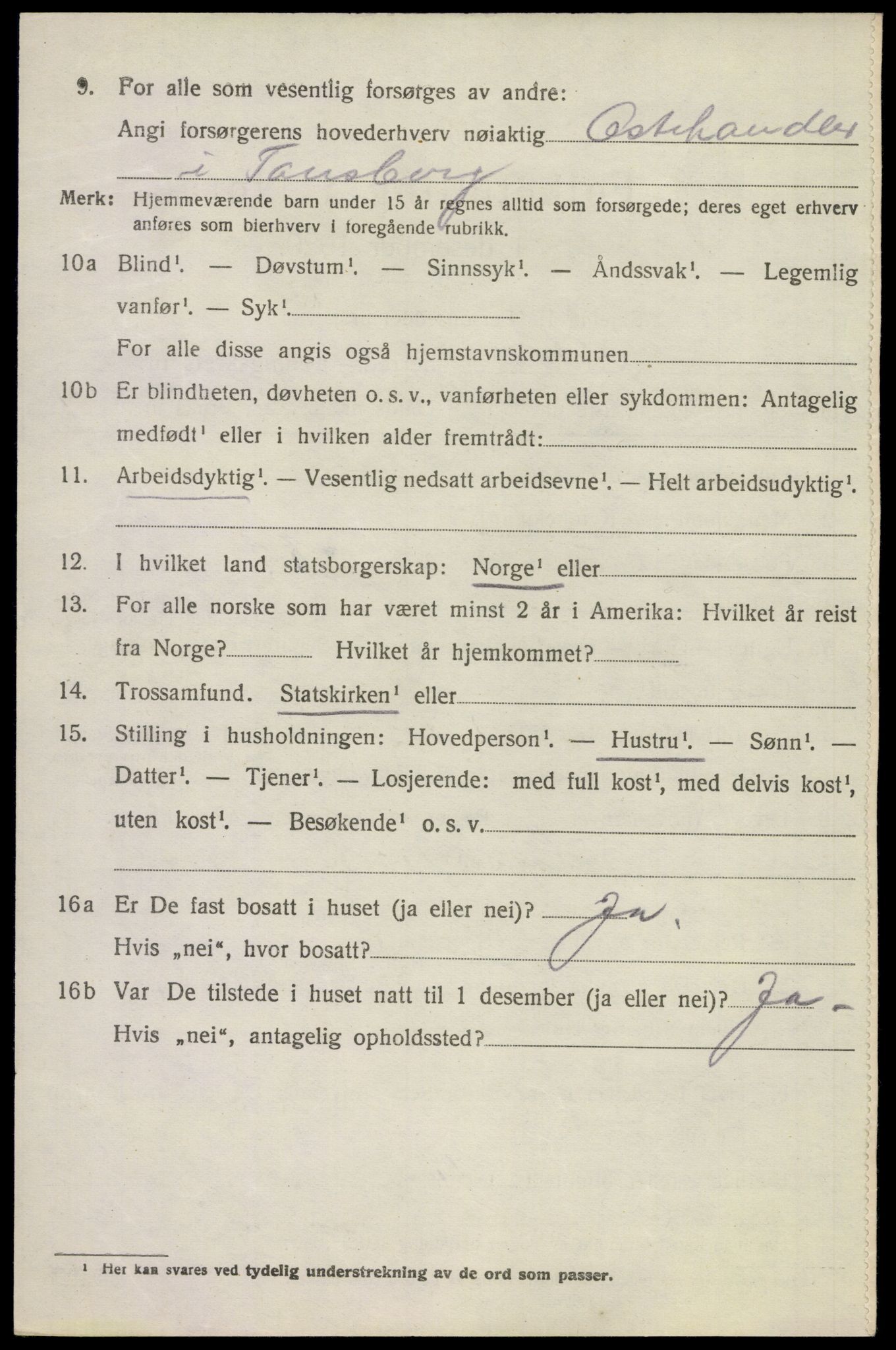 SAKO, Folketelling 1920 for 0721 Sem herred, 1920, s. 8530