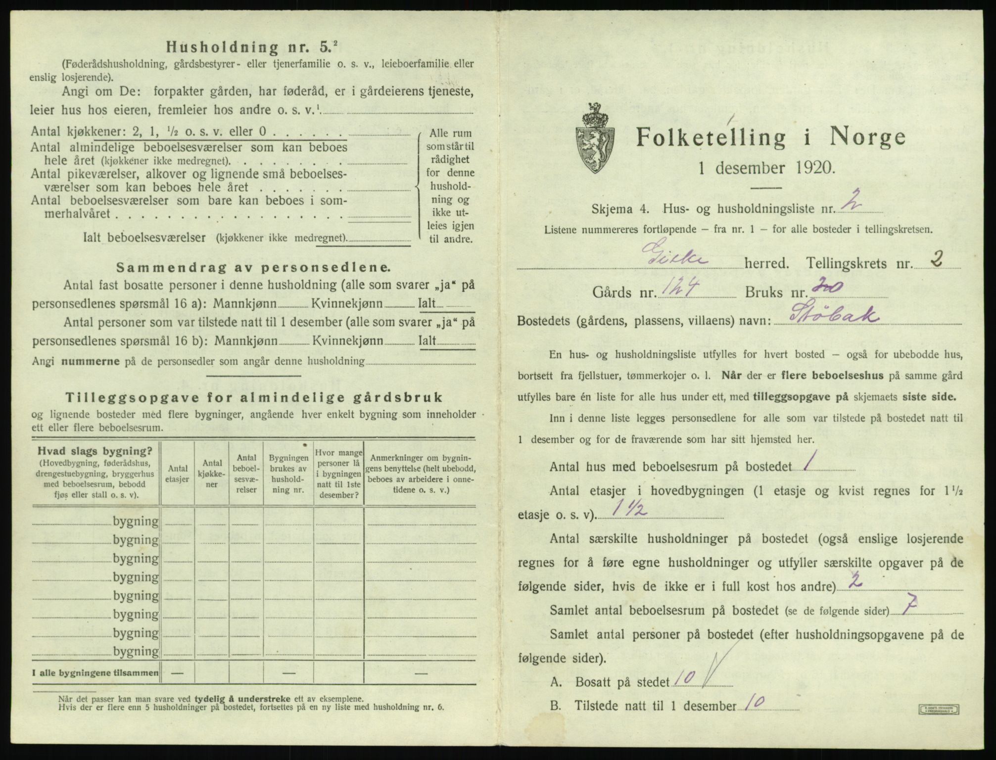 SAT, Folketelling 1920 for 1532 Giske herred, 1920, s. 74