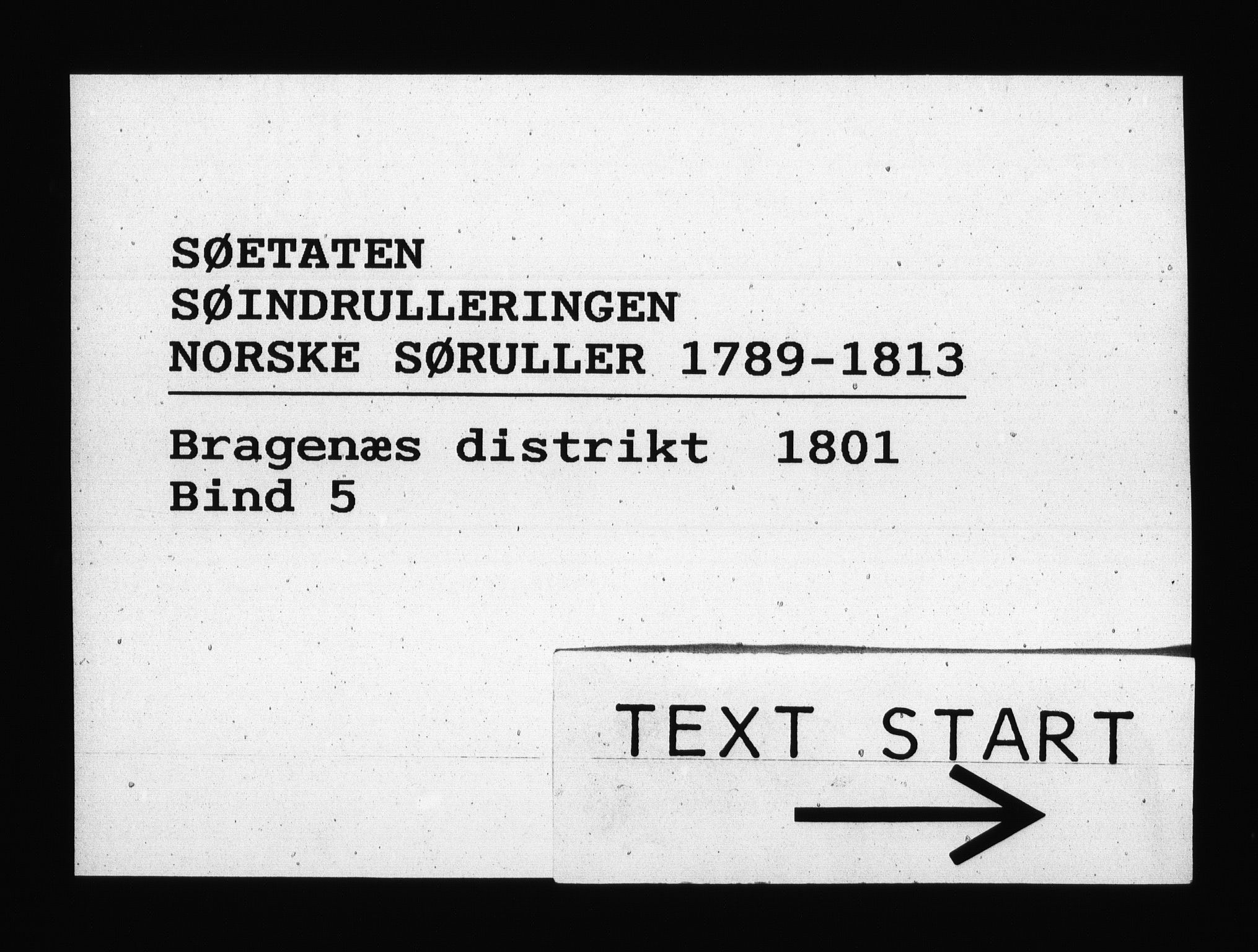 Sjøetaten, RA/EA-3110/F/L0138: Bragernes distrikt, bind 5, 1801