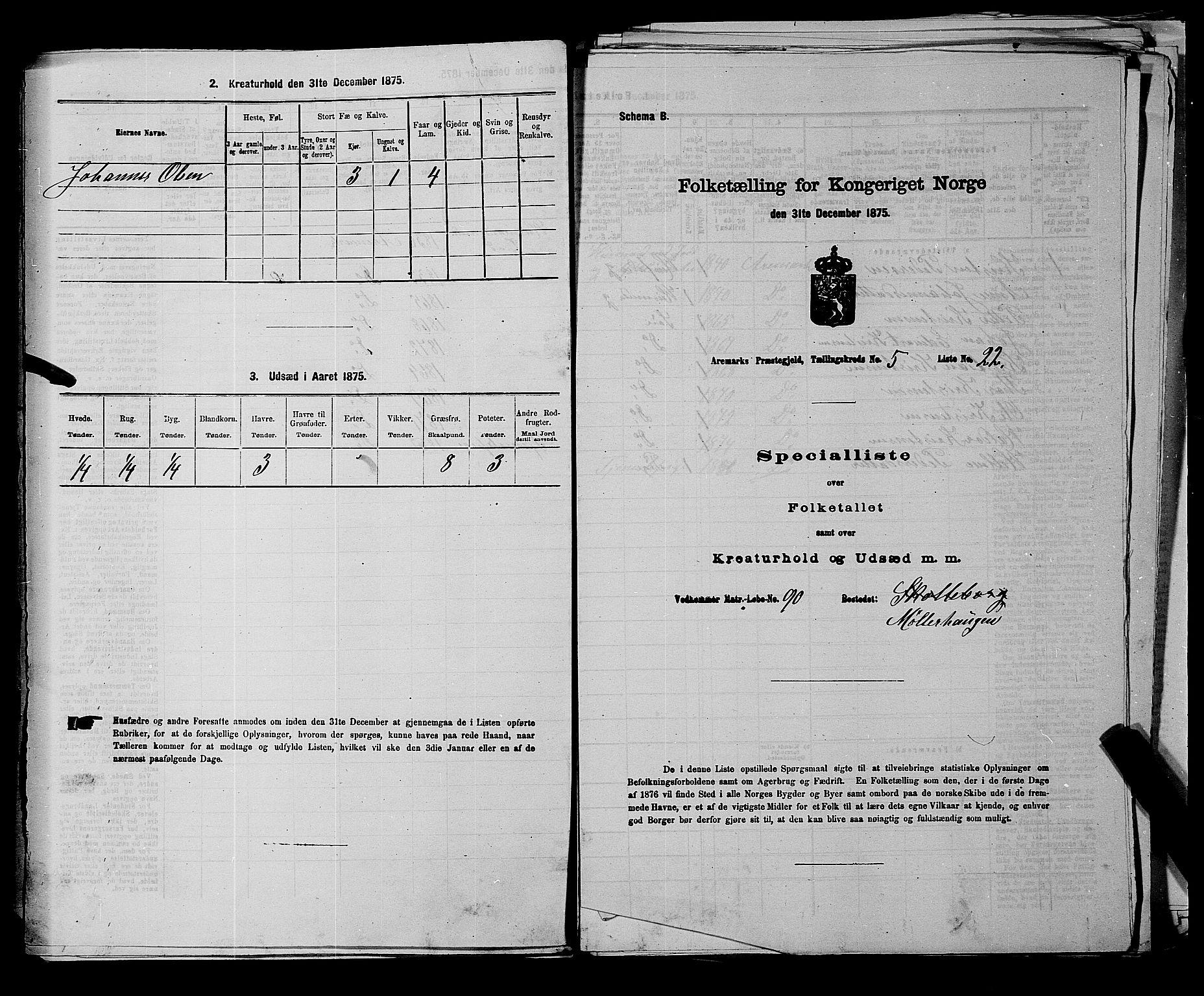 RA, Folketelling 1875 for 0118P Aremark prestegjeld, 1875, s. 684