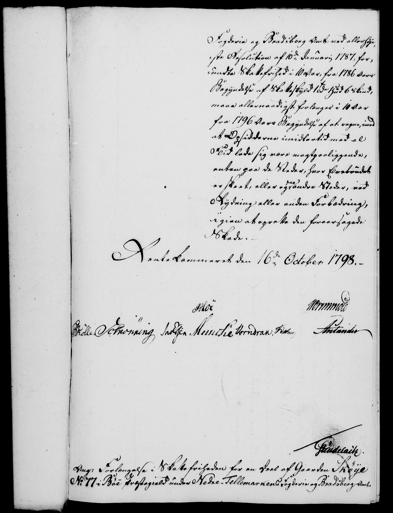 Rentekammeret, Kammerkanselliet, RA/EA-3111/G/Gf/Gfa/L0080: Norsk relasjons- og resolusjonsprotokoll (merket RK 52.80), 1798, s. 563