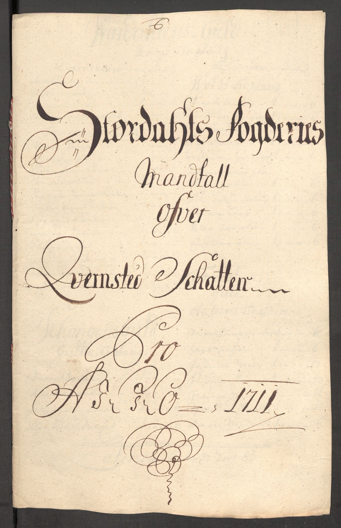 Rentekammeret inntil 1814, Reviderte regnskaper, Fogderegnskap, RA/EA-4092/R62/L4201: Fogderegnskap Stjørdal og Verdal, 1711, s. 119