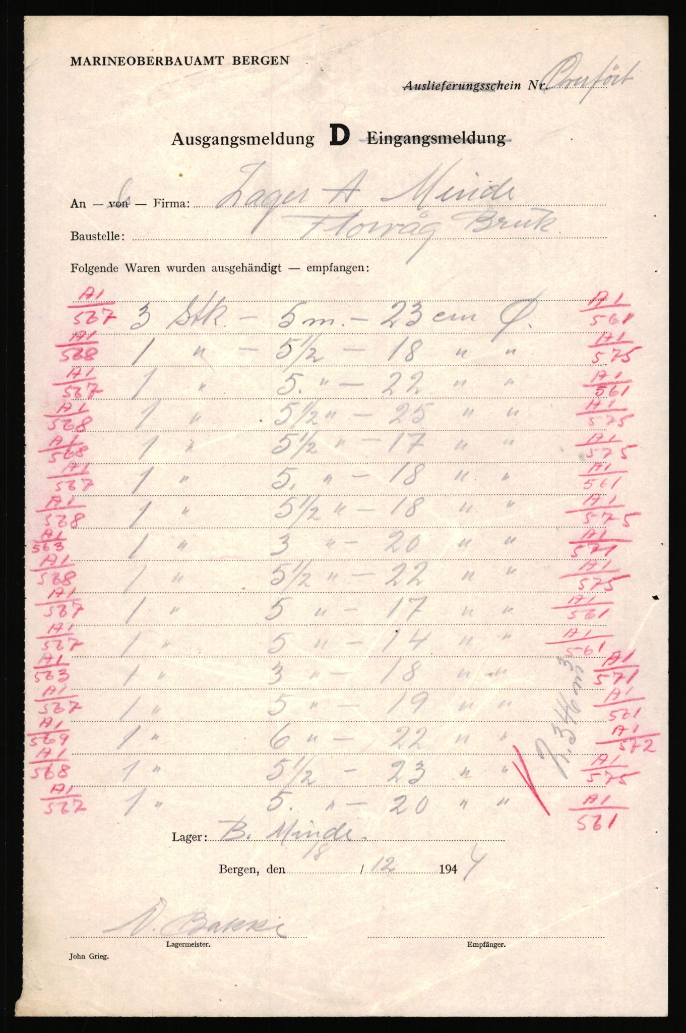 Tyske arkiver, Organisation Todt (OT), Einsatzgruppe Wiking, AV/RA-RAFA-2188/2/H/Hd/Hda/L0029/0002: Diverse, Zone Bergen / Diverse, 1940-1945, s. 106