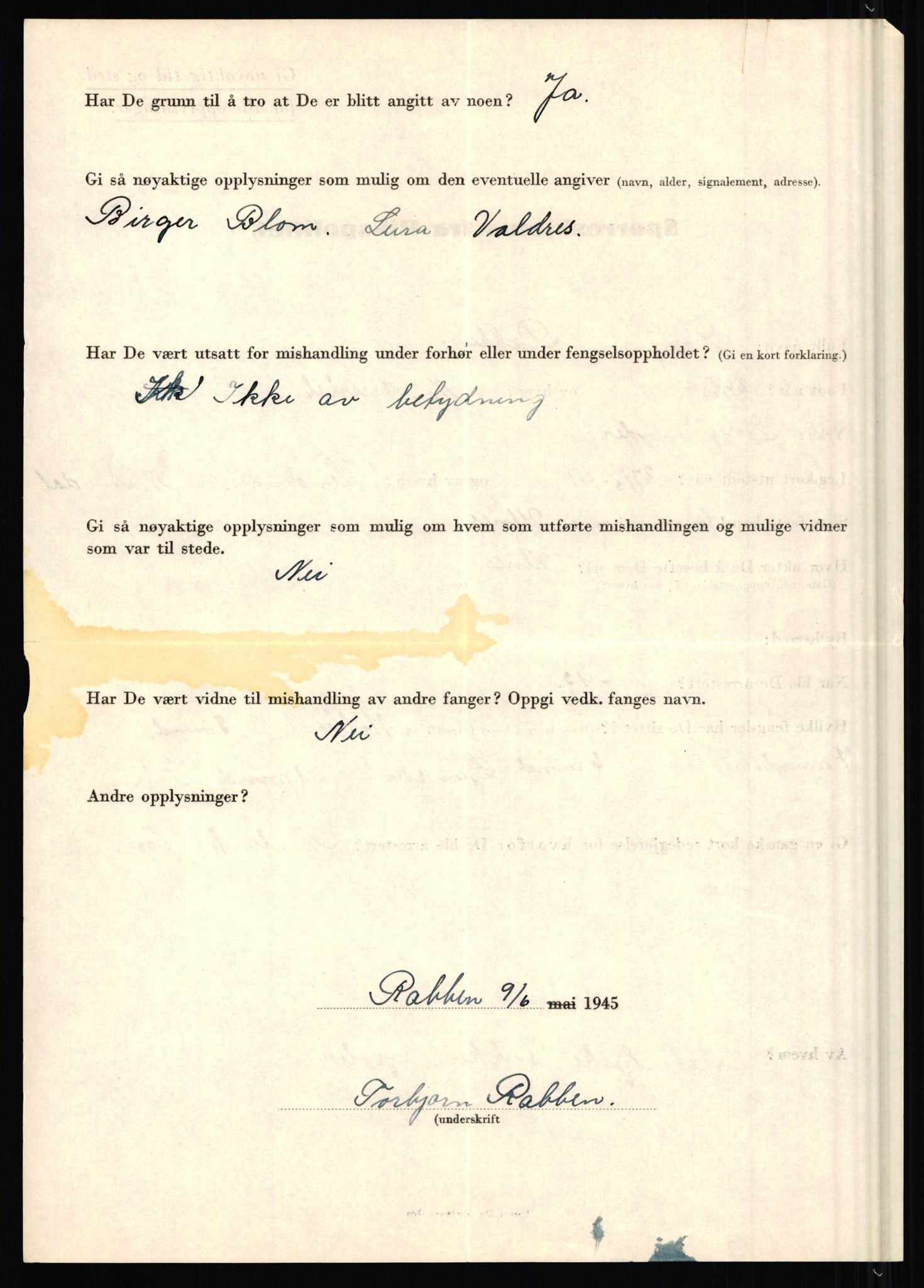 Rikspolitisjefen, AV/RA-S-1560/L/L0014: Pettersen, Aksel - Savosnick, Ernst, 1940-1945, s. 237