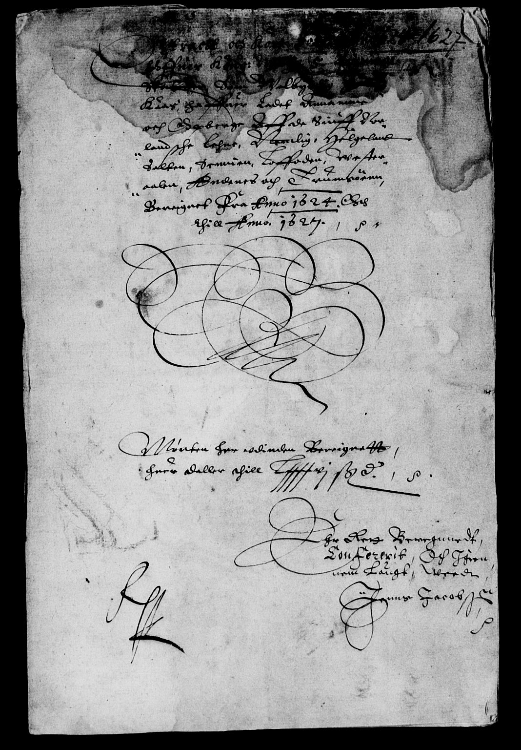 Rentekammeret inntil 1814, Reviderte regnskaper, Lensregnskaper, RA/EA-5023/R/Rb/Rbz/L0019: Nordlandenes len, 1624-1628