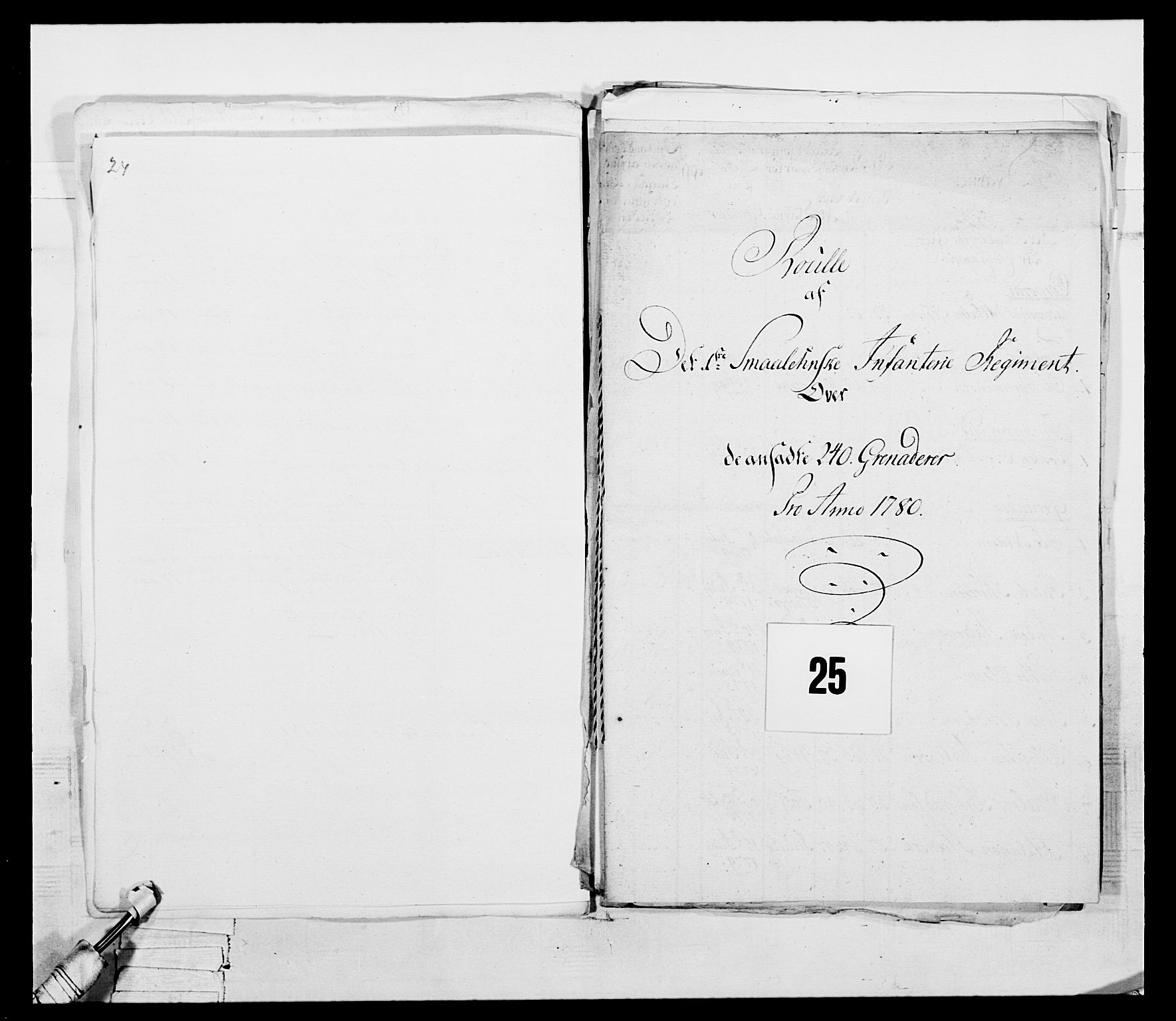 Generalitets- og kommissariatskollegiet, Det kongelige norske kommissariatskollegium, AV/RA-EA-5420/E/Eh/L0052: 1. Smålenske nasjonale infanteriregiment, 1774-1789, s. 164
