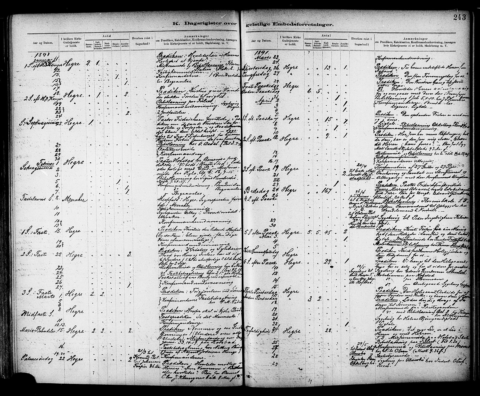 Ministerialprotokoller, klokkerbøker og fødselsregistre - Nord-Trøndelag, AV/SAT-A-1458/703/L0030: Ministerialbok nr. 703A03, 1880-1892, s. 243