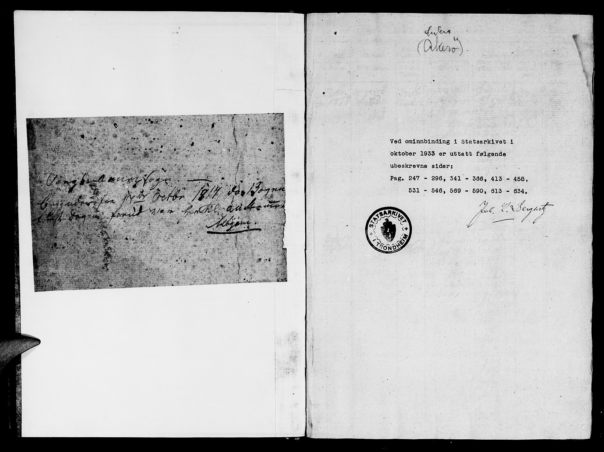 Ministerialprotokoller, klokkerbøker og fødselsregistre - Møre og Romsdal, AV/SAT-A-1454/565/L0747: Ministerialbok nr. 565A01, 1817-1844