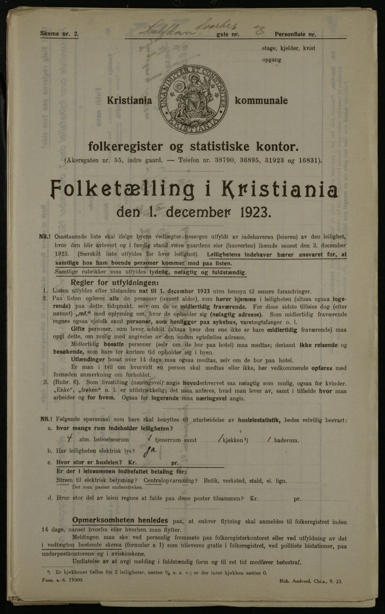 OBA, Kommunal folketelling 1.12.1923 for Kristiania, 1923, s. 38187