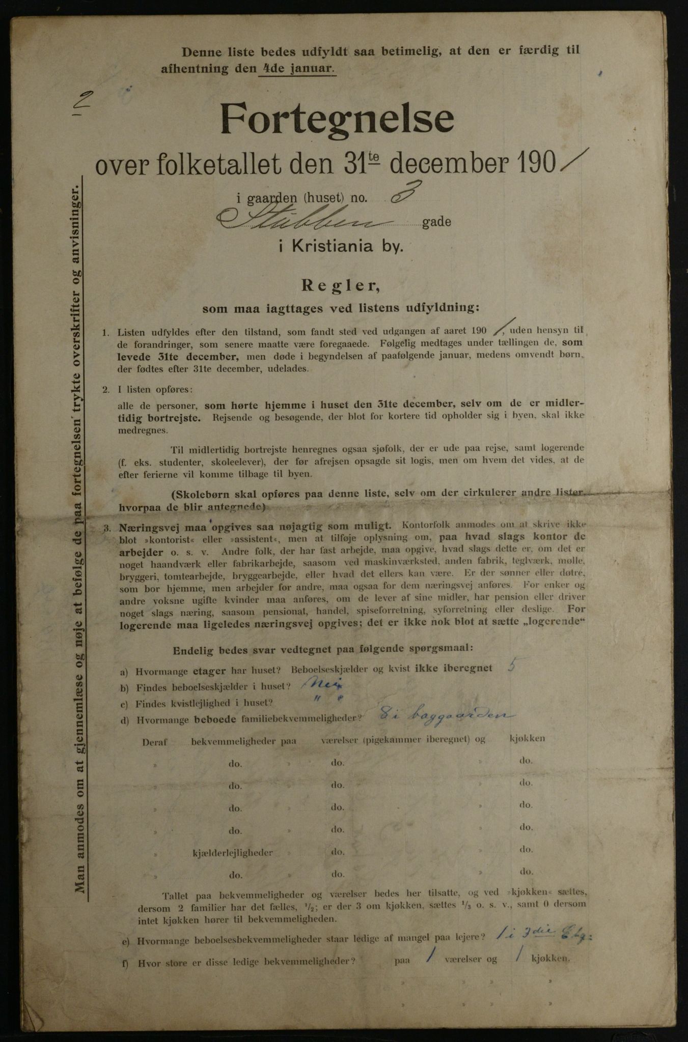 OBA, Kommunal folketelling 31.12.1901 for Kristiania kjøpstad, 1901, s. 16105