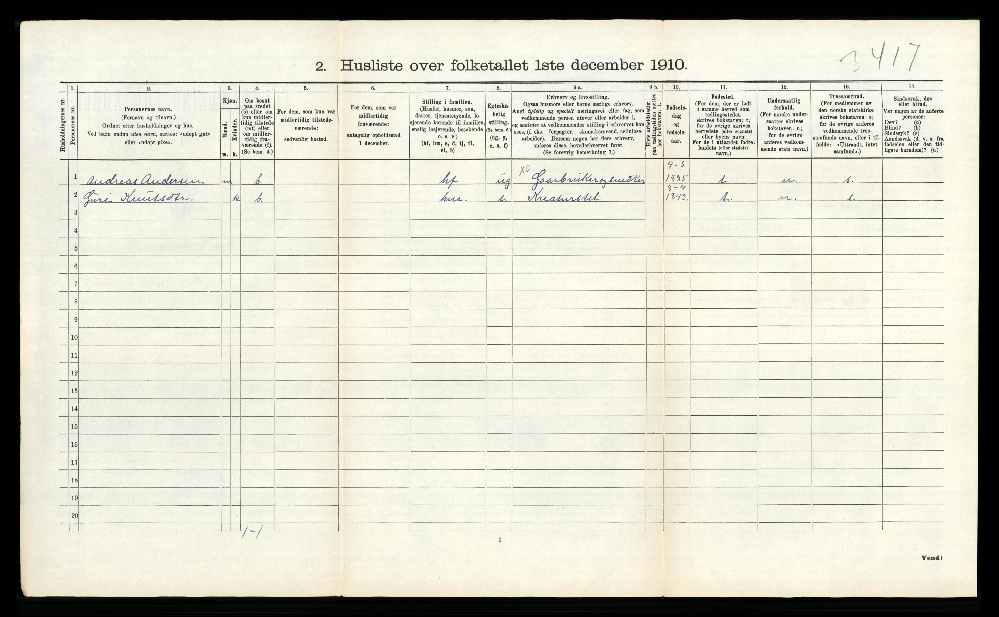 RA, Folketelling 1910 for 1257 Alversund herred, 1910, s. 67