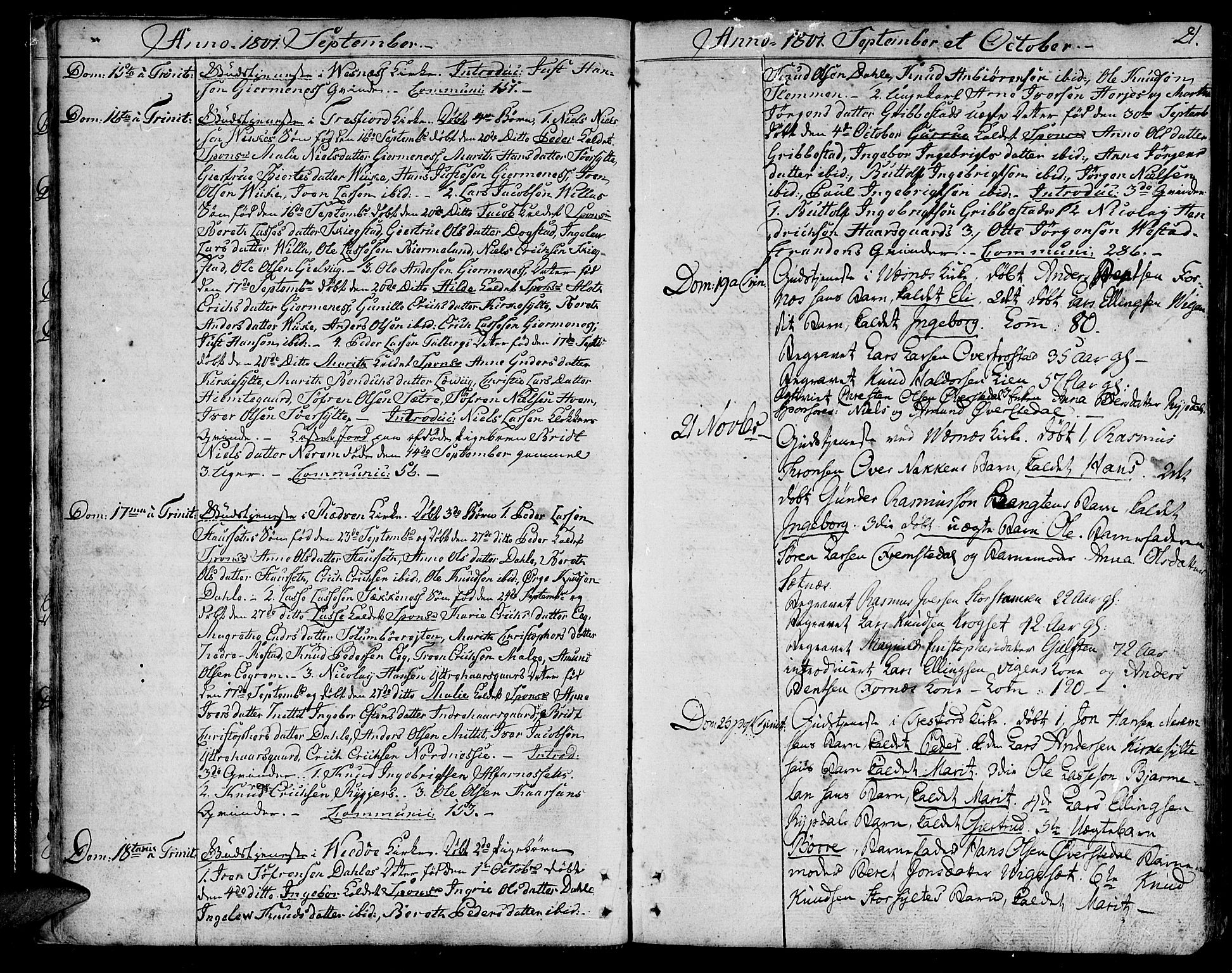Ministerialprotokoller, klokkerbøker og fødselsregistre - Møre og Romsdal, AV/SAT-A-1454/547/L0601: Ministerialbok nr. 547A03, 1799-1818, s. 21