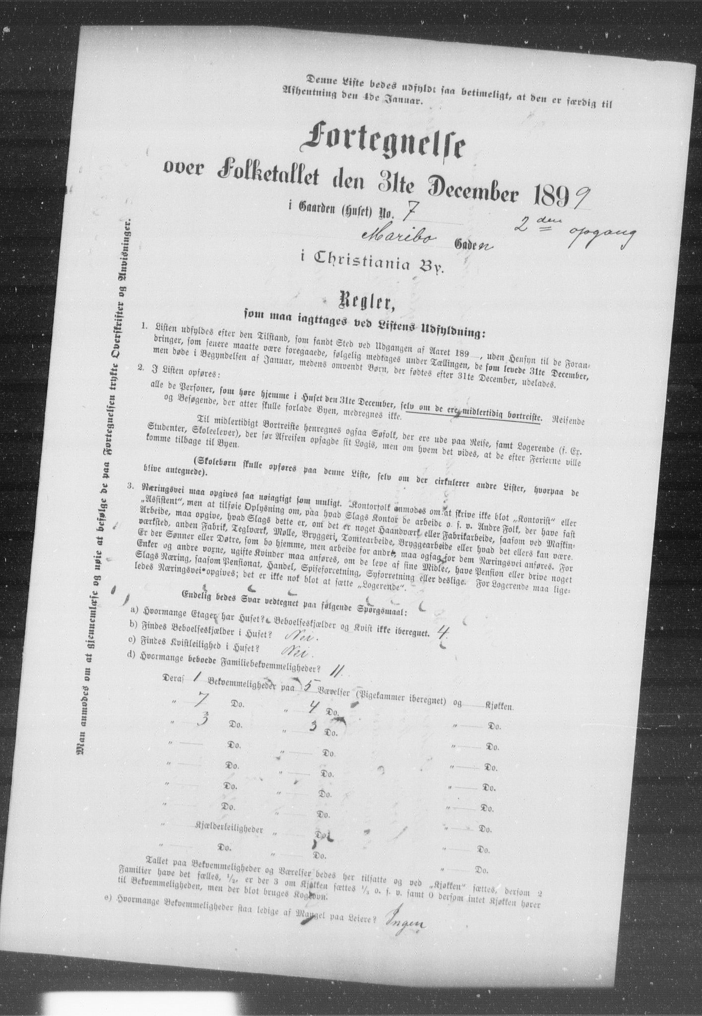 OBA, Kommunal folketelling 31.12.1899 for Kristiania kjøpstad, 1899, s. 7907