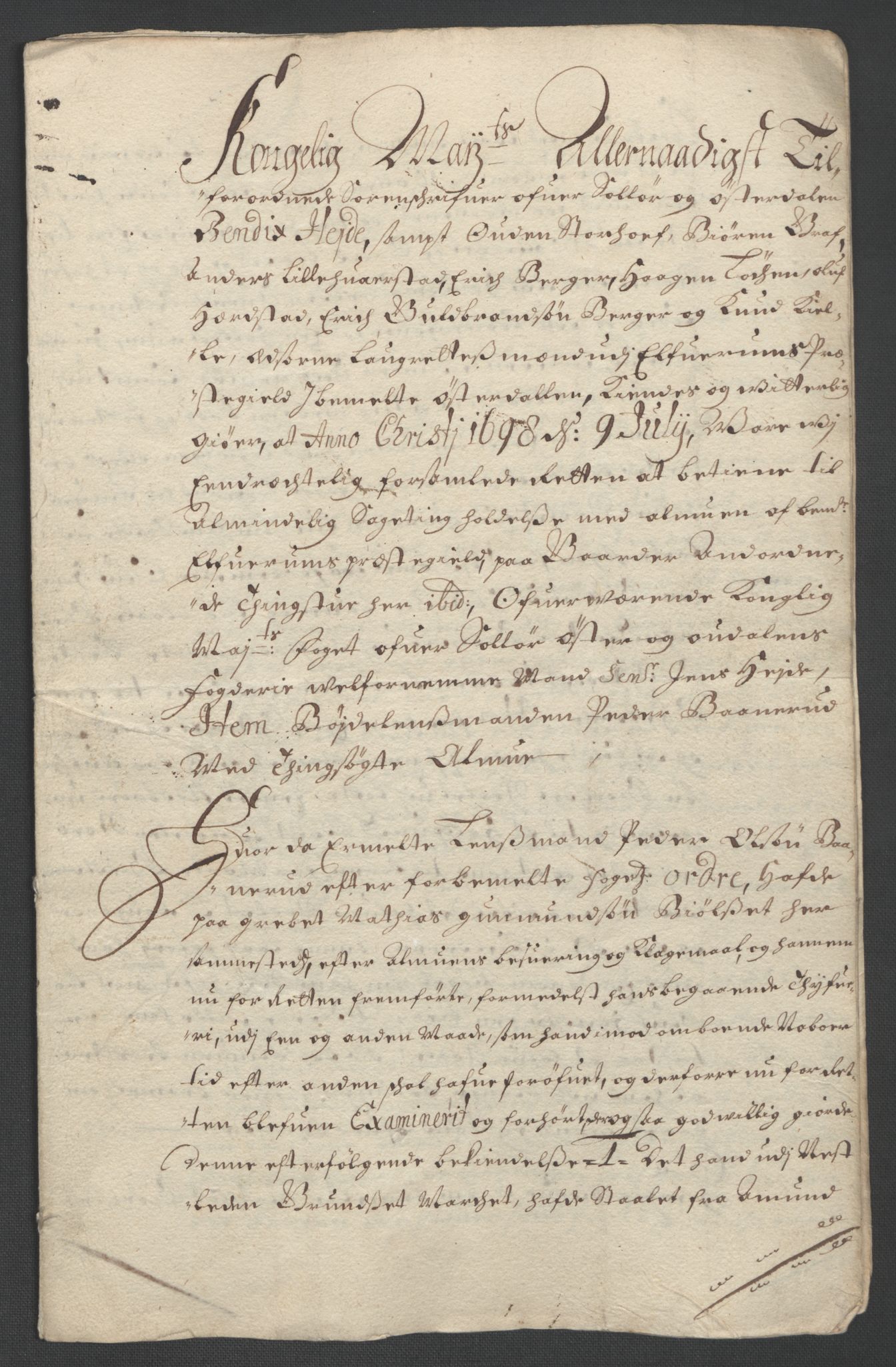 Rentekammeret inntil 1814, Reviderte regnskaper, Fogderegnskap, AV/RA-EA-4092/R13/L0836: Fogderegnskap Solør, Odal og Østerdal, 1698, s. 234